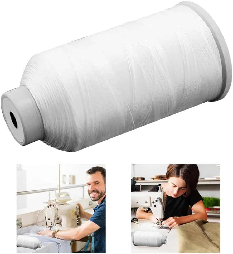 نخ خیاطی پلی استر، نخ خیاطی سفید نخ خیاطی با استحکام بالا رول نخ سفید برای چرخ خیاطی نخ خیاطی پلی استر، نخ خیاطی سفید نخ خیاطی با استحکام بالا رول نخ سفید برای چرخ خیاطی