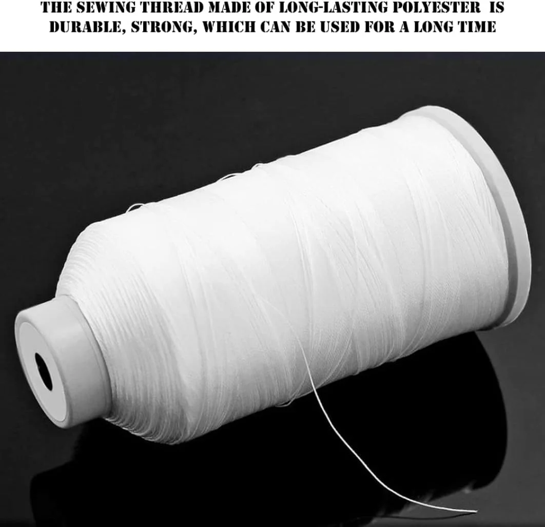 نخ خیاطی پلی استر، نخ خیاطی سفید نخ خیاطی با استحکام بالا رول نخ سفید برای چرخ خیاطی نخ خیاطی پلی استر، نخ خیاطی سفید نخ خیاطی با استحکام بالا رول نخ سفید برای چرخ خیاطی