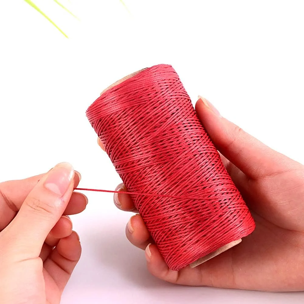 نخ موم زده 150D پلی استر، نخ های دوخت موم دار تخت همه منظوره برای صحافی، مکرومه، صنایع دستی، دستبندهای DIY، خیاطی، بافندگی، قلاب بافی نخ موم زده 150D پلی استر، نخ های دوخت موم دار تخت همه منظوره برای صحافی، مکرومه، صنایع دستی، دستبندهای DIY، خیاطی، بافندگی، قلاب بافی