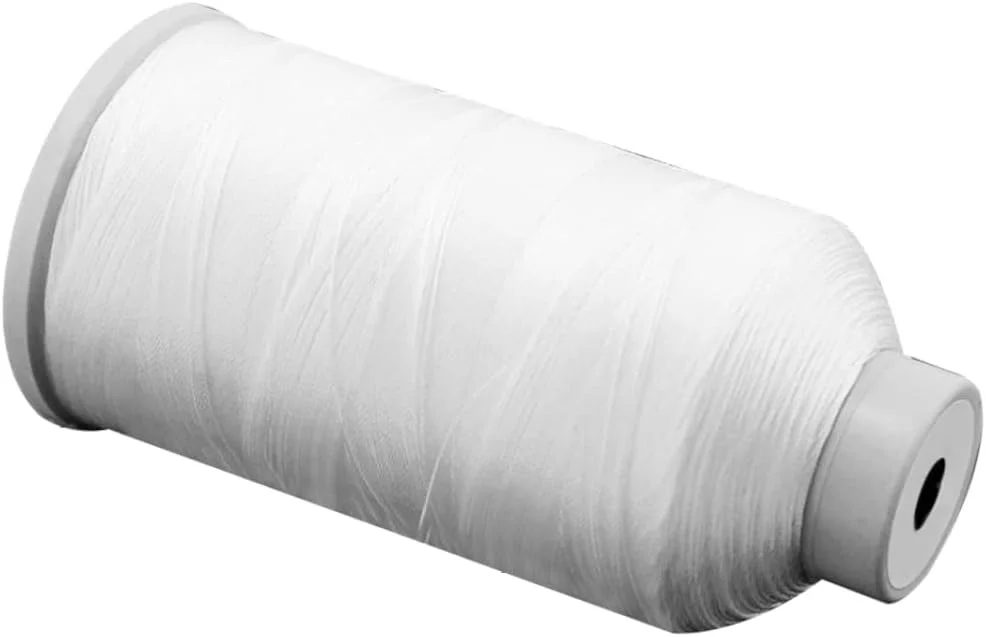 نخ خیاطی پلی استر، نخ خیاطی با استحکام بالا، رول نخ سفید برای چرخ خیاطی، نخ خیاطی