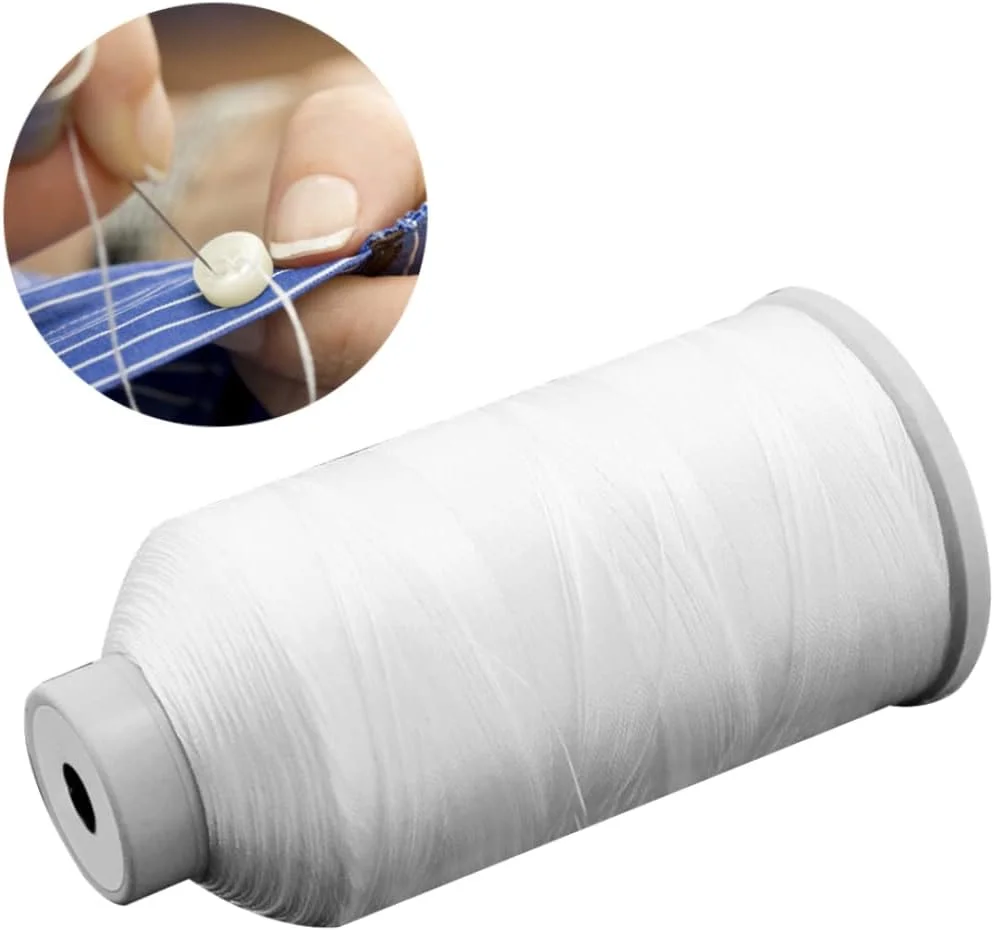 نخ خیاطی پلی استر، نخ خیاطی با استحکام بالا، رول نخ سفید برای چرخ خیاطی، نخ خیاطی نخ خیاطی پلی استر، نخ خیاطی با استحکام بالا، رول نخ سفید برای چرخ خیاطی، نخ خیاطی
