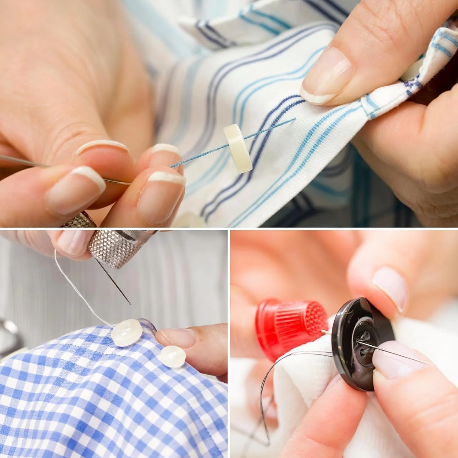 نخ خیاطی پلی استر مشکی 2 عددی، 100 متری نخ خیاطی، نخ پلی استر برای پنبه، جین، چرم و مواد مصنوعی نخ خیاطی پلی استر مشکی 2 عددی، 100 متری نخ خیاطی، نخ پلی استر برای پنبه، جین، چرم و مواد مصنوعی