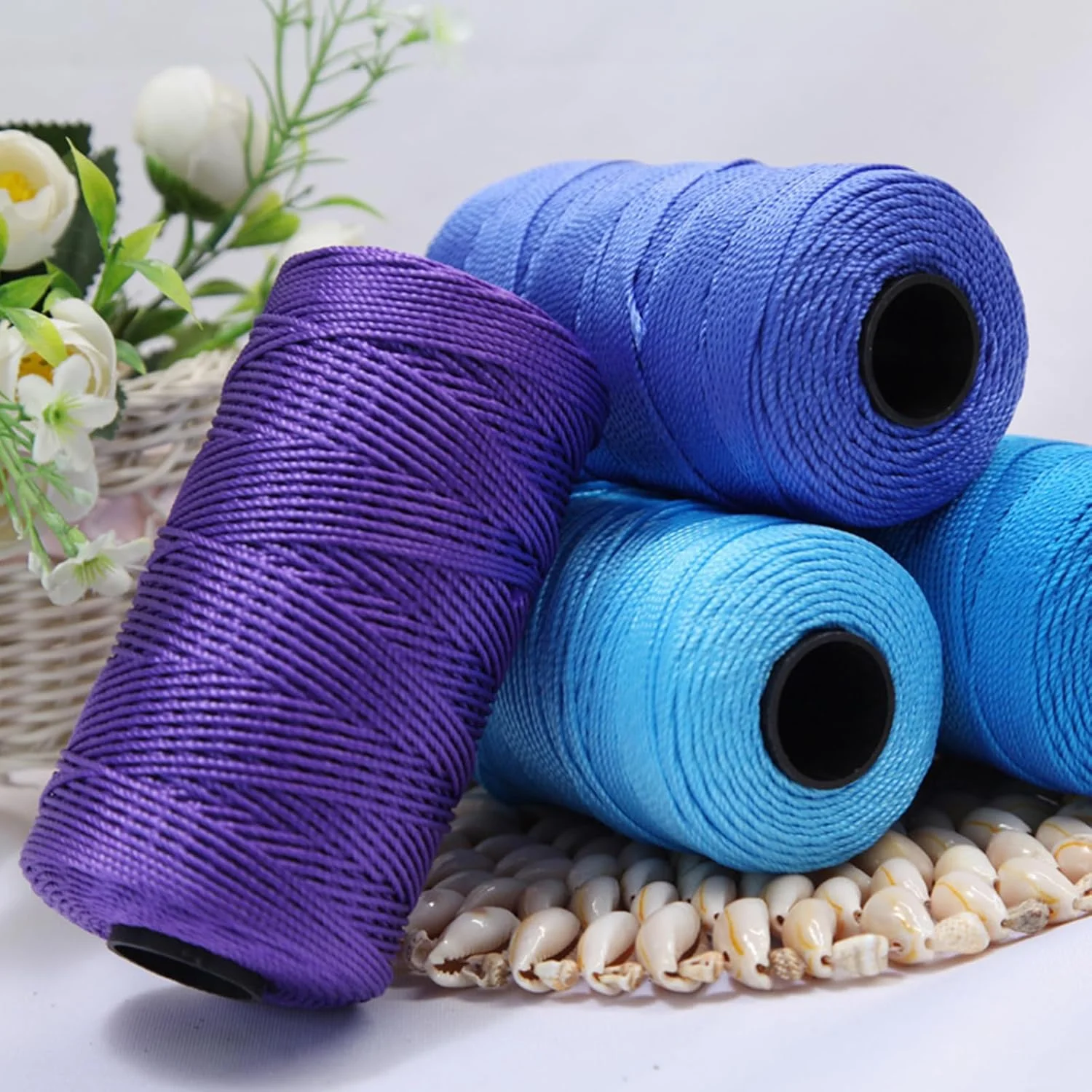 نخ خیاطی پلی استر برای خیاطی دستی نخ ضخیم 1.5 میلی متری رشته ای صنایع دستی گلدوزی ابزار کاردستی خانگی نخ خیاطی پلی استر برای خیاطی دستی نخ ضخیم 1.5 میلی متری رشته ای صنایع دستی گلدوزی ابزار کاردستی خانگی