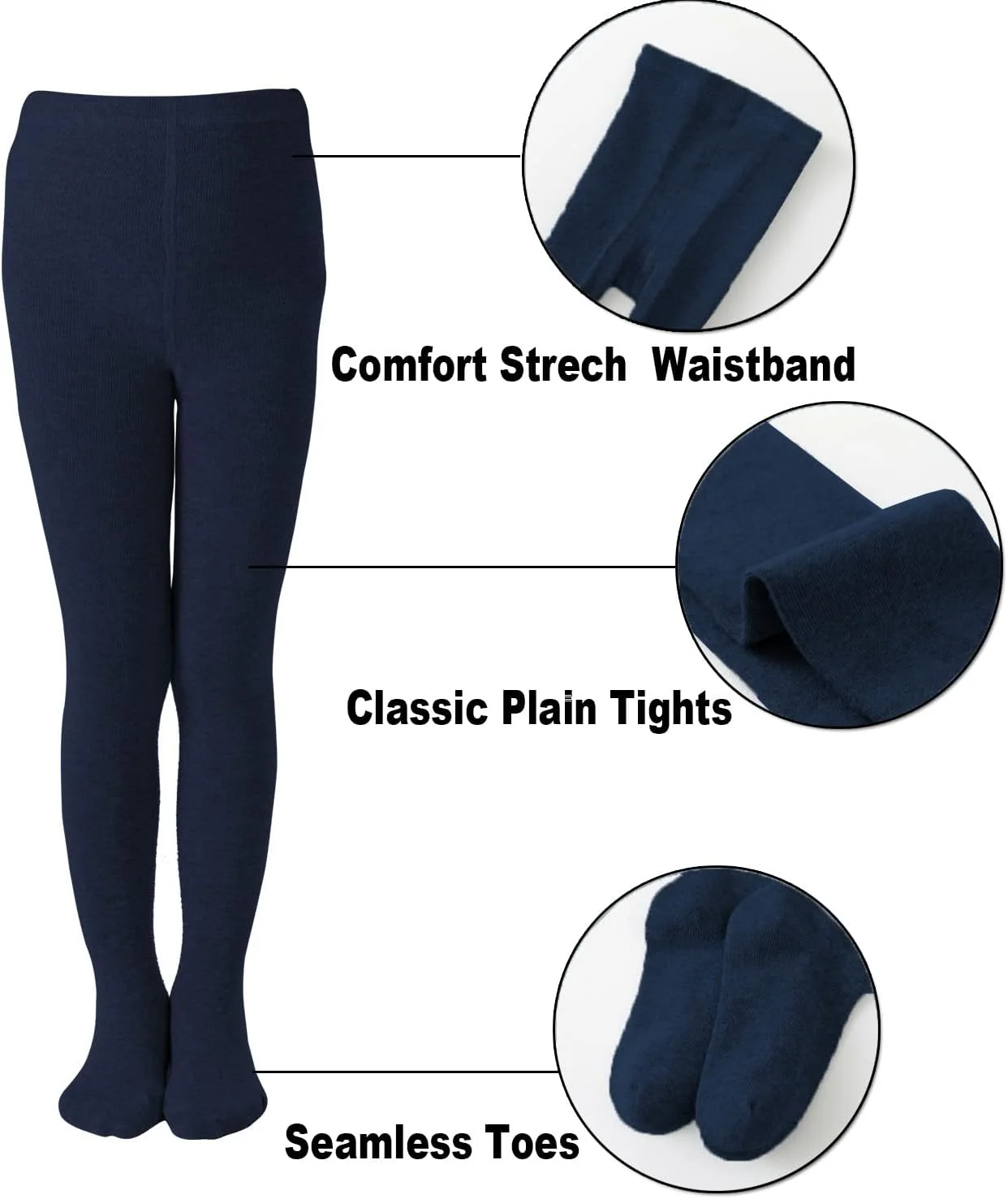 جوراب شلواری دخترانه EPEIUS، ضخیم، بافت کابلی، ساق پوش دخترانه، جوراب شلواری نخی برای کودکان نوپا 2 تا 10 سال جوراب شلواری دخترانه EPEIUS، ضخیم، بافت کابلی، ساق پوش دخترانه، جوراب شلواری نخی برای کودکان نوپا 2 تا 10 سال