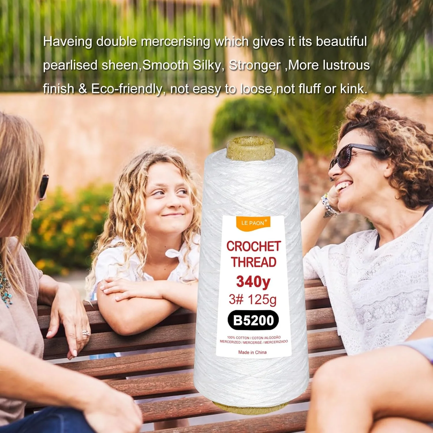 نخ قلاب بافی LE PAON، 3 کله، مجموع 375 گرم، سایز 3، نخ 100% پنبه (B5200,B5200,B5200) نخ قلاب بافی LE PAON، 3 کله، مجموع 375 گرم، سایز 3، نخ 100% پنبه (B5200,B5200,B5200)