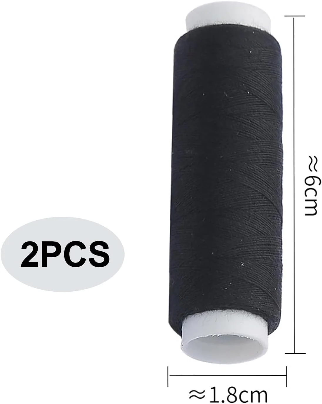 نخ خیاطی پلی استر حرفه ای 2 عددی، نخ خیاطی پلی استر - مشکی، طول 100 متر، ایده آل برای خیاطی با ماشین و دست نخ خیاطی پلی استر حرفه ای 2 عددی، نخ خیاطی پلی استر - مشکی، طول 100 متر، ایده آل برای خیاطی با ماشین و دست