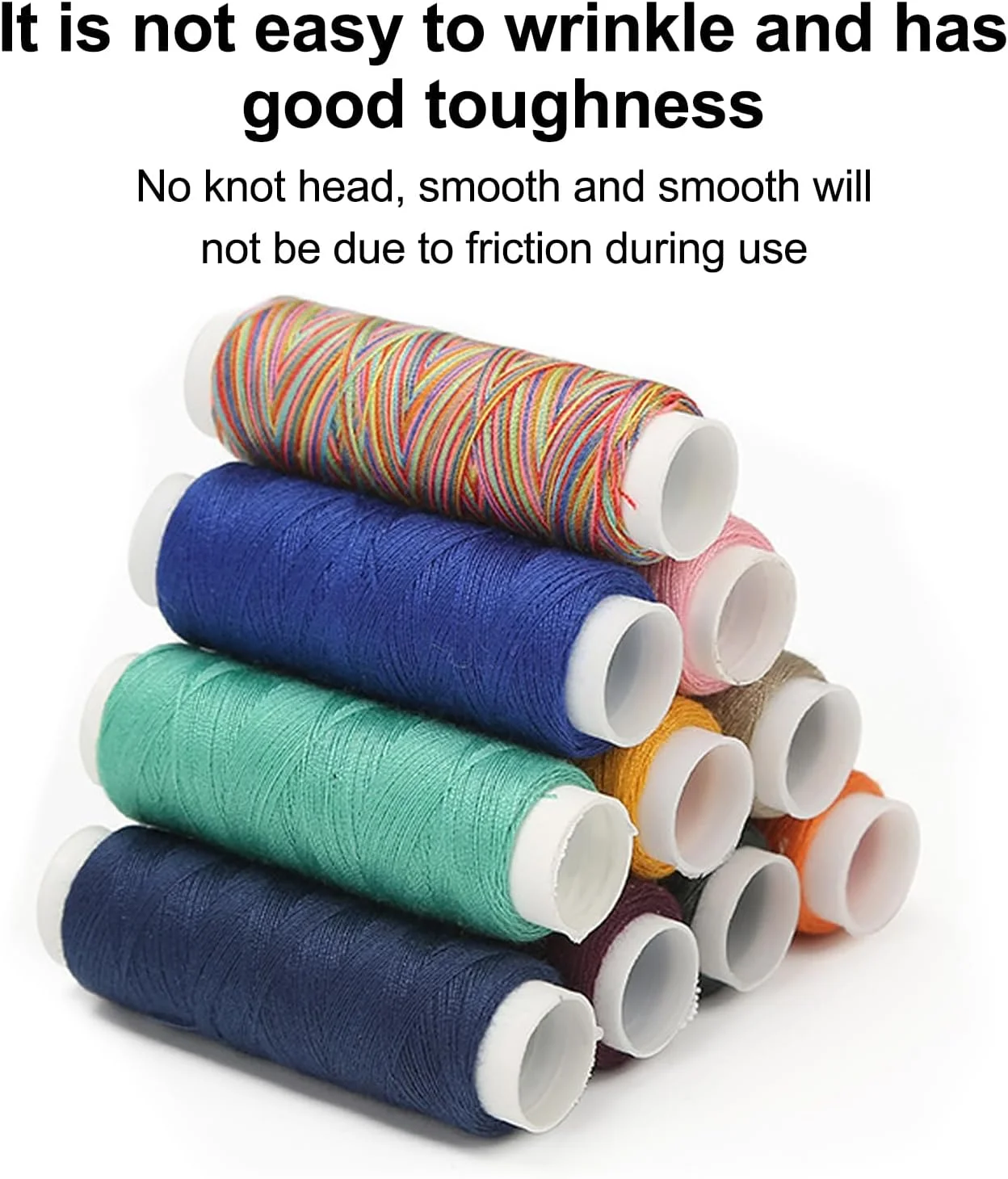 نخ خیاطی پلی استر حرفه ای 2 عددی، نخ خیاطی پلی استر - مشکی، طول 100 متر، ایده آل برای خیاطی با ماشین و دست نخ خیاطی پلی استر حرفه ای 2 عددی، نخ خیاطی پلی استر - مشکی، طول 100 متر، ایده آل برای خیاطی با ماشین و دست