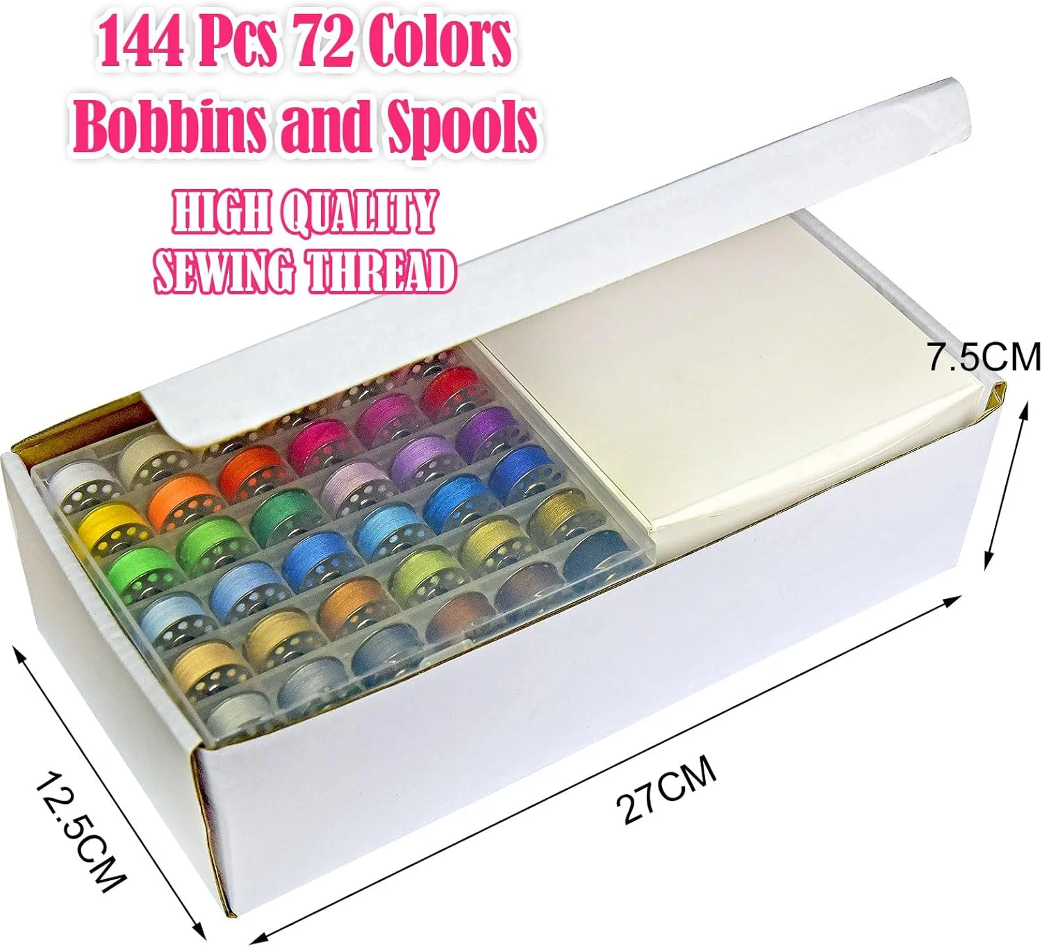 LE PAON قرقره های از پیش پیچیده شده 72 رنگ و دوک های نخ پلی استر، قفسه های نخ چوبی مخروطی قرقره (نگهدارنده 72 قرقره) چوب سخت برای خیاطی دستی و ماشینی، موارد اضطراری و مسافرت، DIY و خانه LE PAON قرقره های از پیش پیچیده شده 72 رنگ و دوک های نخ پلی استر، قفسه های نخ چوبی مخروطی قرقره (نگهدارنده 72 قرقره) چوب سخت برای خیاطی دستی و ماشینی، موارد اضطراری و مسافرت، DIY و خانه