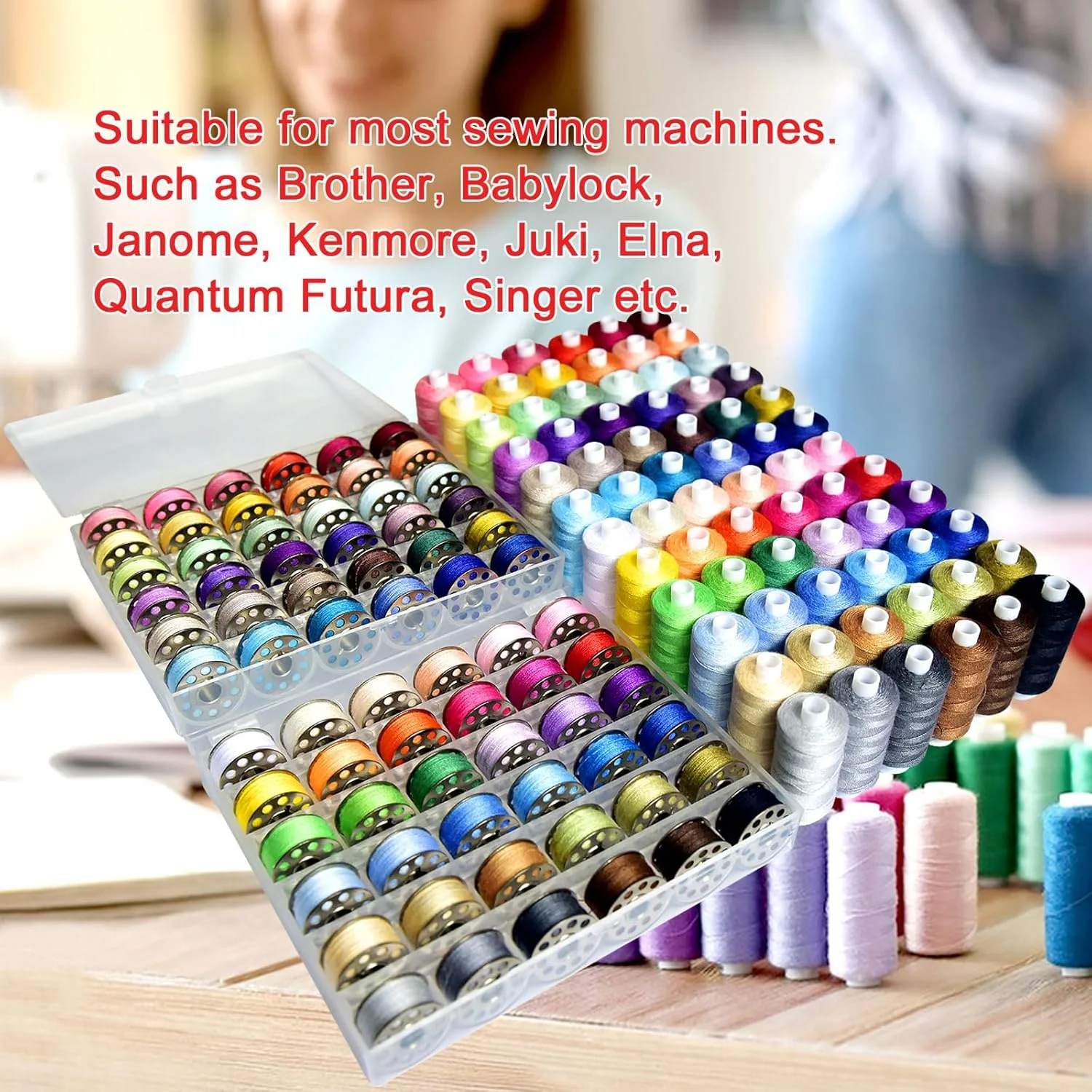 LE PAON قرقره های از پیش پیچیده شده 72 رنگ و دوک های نخ پلی استر، قفسه های نخ چوبی مخروطی قرقره (نگهدارنده 72 قرقره) چوب سخت برای خیاطی دستی و ماشینی، موارد اضطراری و مسافرت، DIY و خانه LE PAON قرقره های از پیش پیچیده شده 72 رنگ و دوک های نخ پلی استر، قفسه های نخ چوبی مخروطی قرقره (نگهدارنده 72 قرقره) چوب سخت برای خیاطی دستی و ماشینی، موارد اضطراری و مسافرت، DIY و خانه