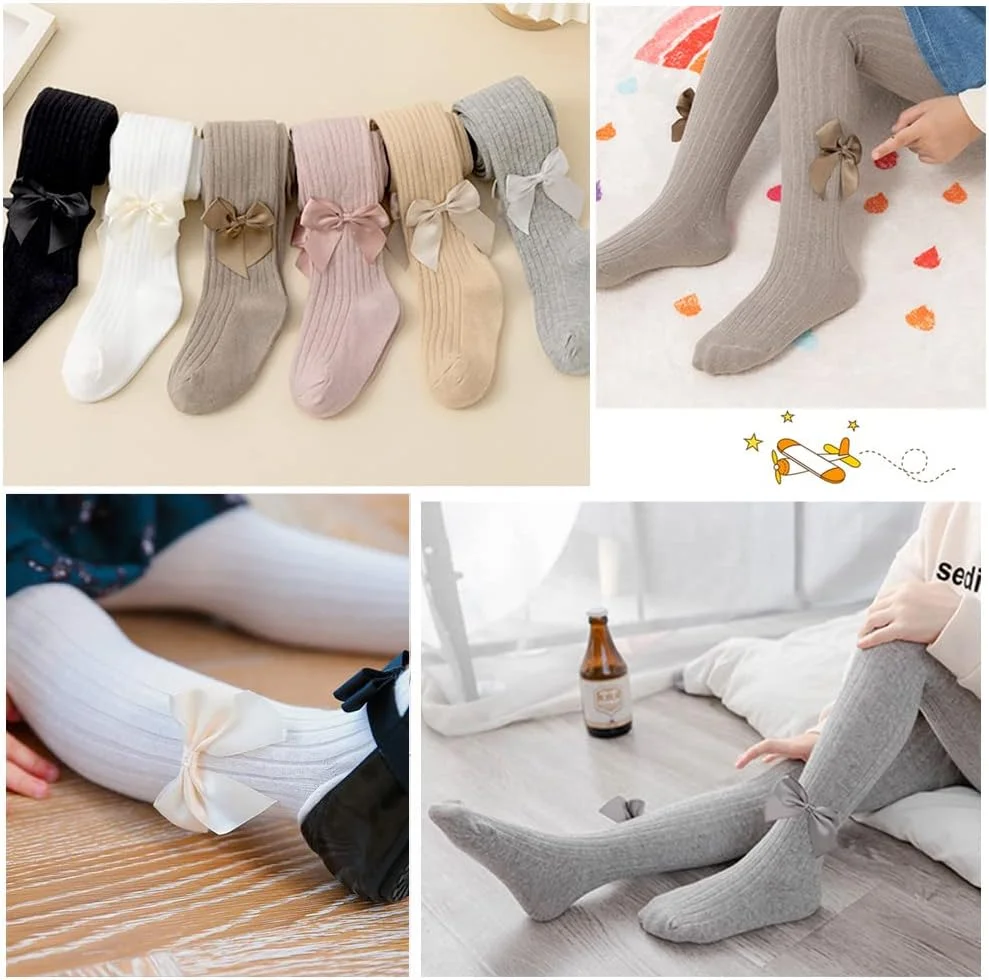 جوراب شلواری بچگانه Dsaren، جوراب شلواری بافتنی نخی دخترانه، جوراب ساق بلند زیبا، بسته 3 عددی جوراب شلواری بچگانه Dsaren، جوراب شلواری بافتنی نخی دخترانه، جوراب ساق بلند زیبا، بسته 3 عددی