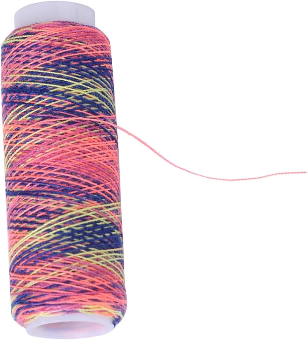 نخ خیاطی градиент OVAQUIXI، 5 عدد قرقره نخ چند رنگ، نخ برای لحاف دوزی، گلدوزی، چرخ خیاطی و استفاده دستی نخ خیاطی градиент OVAQUIXI، 5 عدد قرقره نخ چند رنگ، نخ برای لحاف دوزی، گلدوزی، چرخ خیاطی و استفاده دستی
