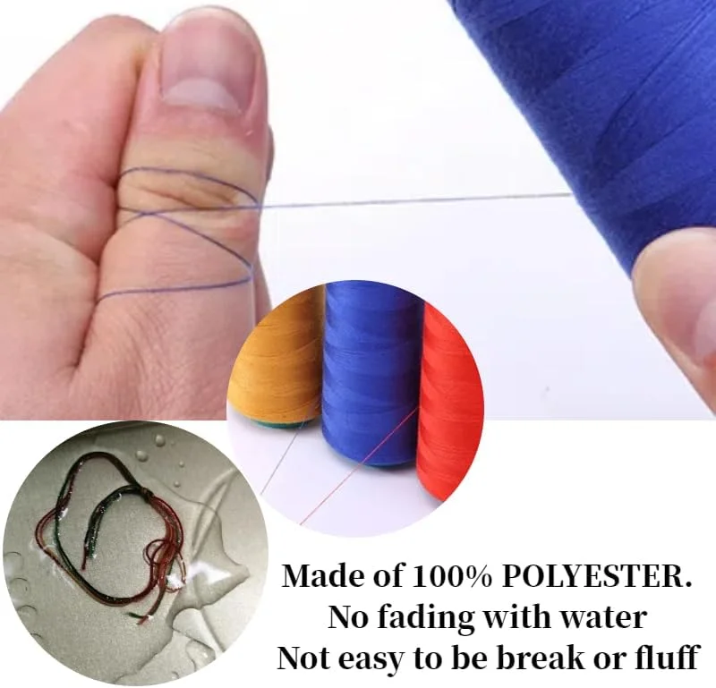 نخ خیاطی 12 عددی 400 یاردی، نخ پلی استر چرخ خیاطی سردوز، نخ پلی استر، مجموعه قرقره نخ خیاطی برای خیاطی، گلدوزی، گره زدن نخ خیاطی 12 عددی 400 یاردی، نخ پلی استر چرخ خیاطی سردوز، نخ پلی استر، مجموعه قرقره نخ خیاطی برای خیاطی، گلدوزی، گره زدن