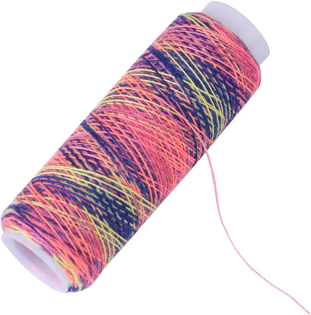نخ خیاطی градиент OVAQUIXI، 5 عدد قرقره نخ چند رنگ، نخ برای لحاف دوزی، گلدوزی، چرخ خیاطی و استفاده دستی نخ خیاطی градиент OVAQUIXI، 5 عدد قرقره نخ چند رنگ، نخ برای لحاف دوزی، گلدوزی، چرخ خیاطی و استفاده دستی