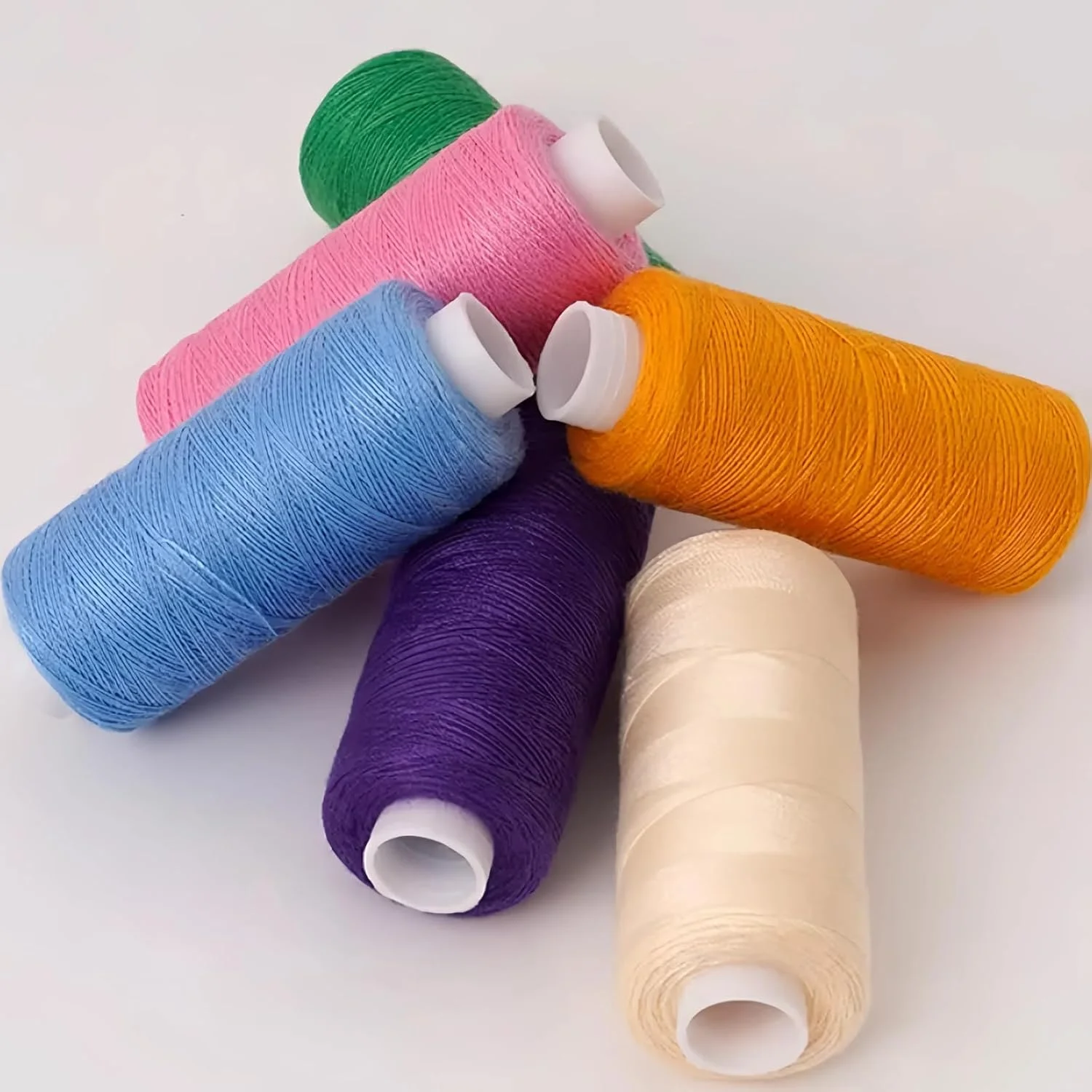 نخ خیاطی 12 عددی 400 یاردی، نخ پلی استر چرخ خیاطی سردوز، نخ پلی استر، مجموعه قرقره نخ خیاطی برای خیاطی، گلدوزی، گره زدن نخ خیاطی 12 عددی 400 یاردی، نخ پلی استر چرخ خیاطی سردوز، نخ پلی استر، مجموعه قرقره نخ خیاطی برای خیاطی، گلدوزی، گره زدن