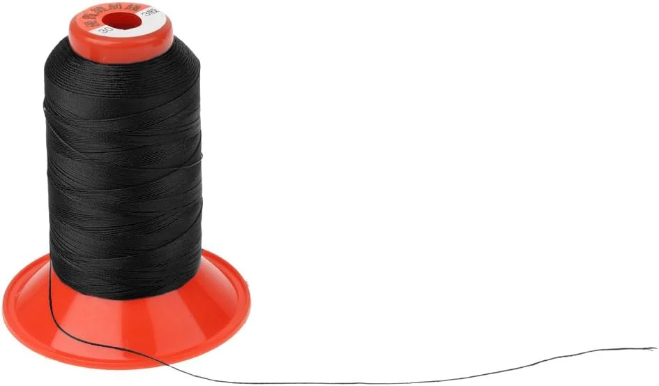 نخ دوخت نایلونی چادر، کوله پشتی، مشکی/سفید/آبی تیره/نارنجی/خاکستری تیره، 500 متری، با استحکام بالا - مشکی