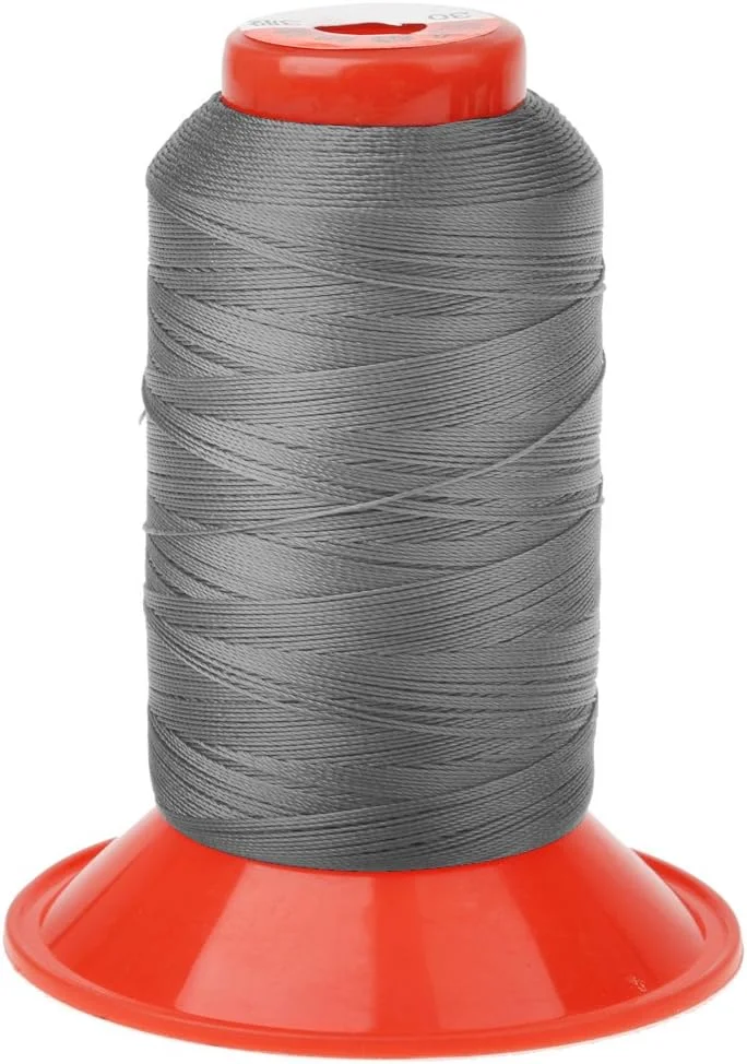 نخ دوخت نایلونی چادر، کوله پشتی، با استحکام بالا، 500 متری - مشکی/سفید/آبی تیره/نارنجی/خاکستری تیره - خاکستری تیره