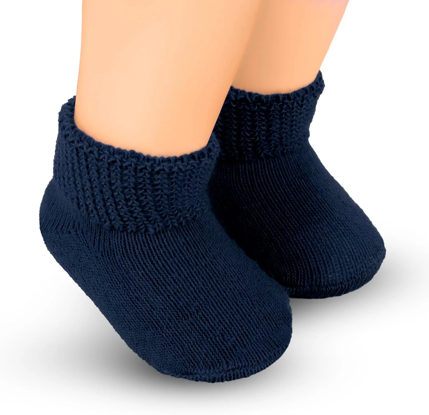 جوراب پاپوش نوزادی Creative Knitwear دانشگاه جورج تاون هویاس، سرمه ای، نوزاد