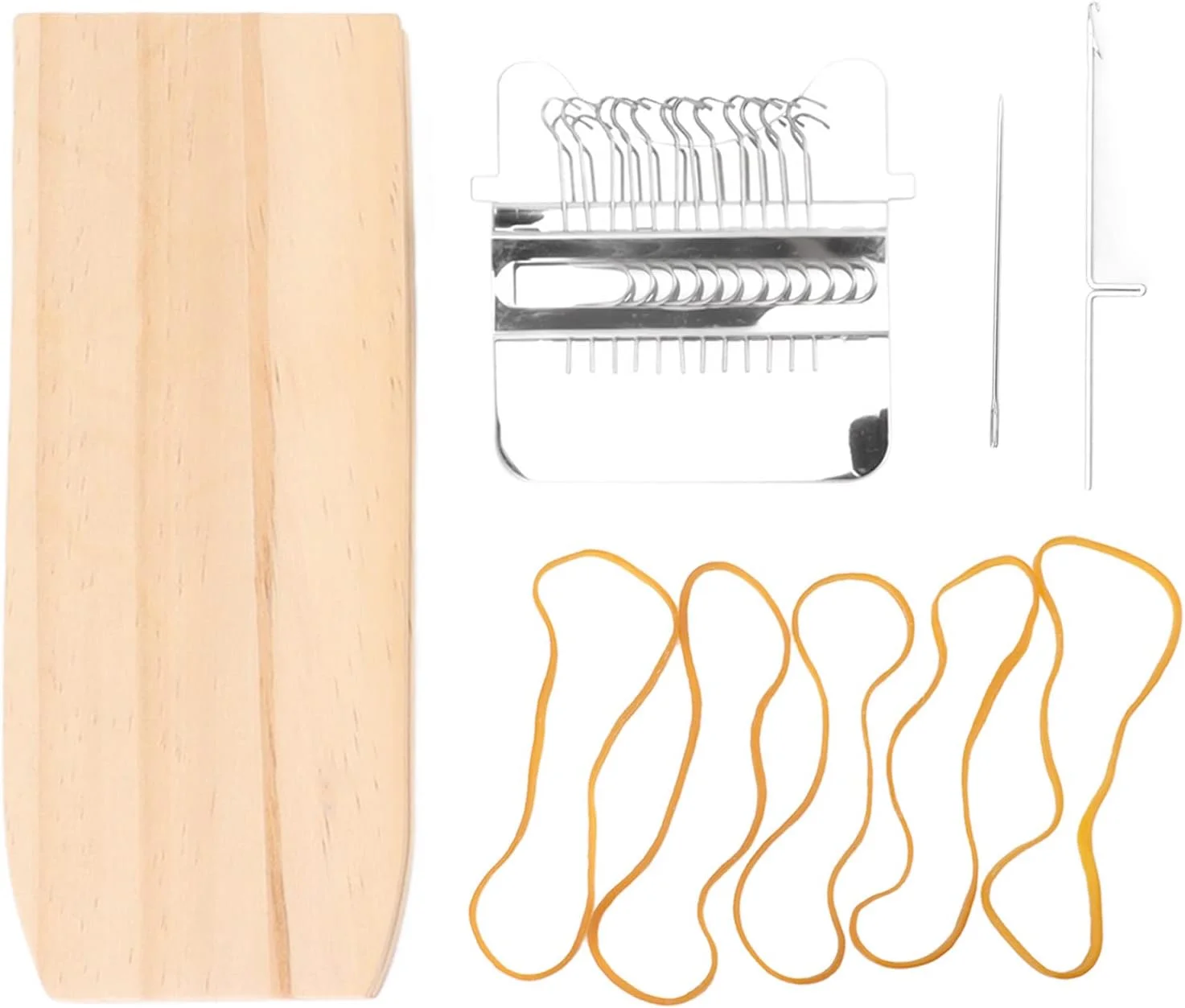 ست ابزار بافتنی و تعمیر پارچه Speedweave Mini Omabeta، شامل قلاب های استیل ضد زنگ و تخته چوبی کاج، ابزار سبک وزن برای بافتنی DIY و پروژه های تعمیر
