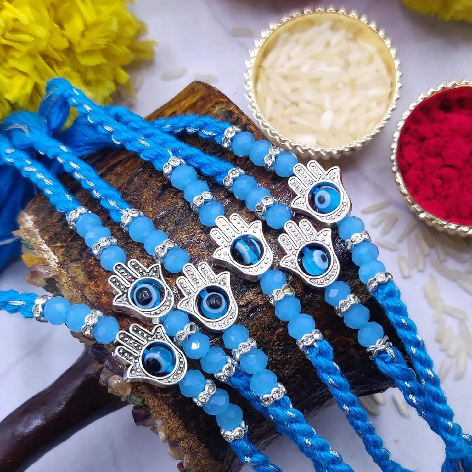 اوآفیش استورروم صنایع دستی، راخی سنتی طراح دار برای برادر به مناسبت هدیه دادن در راکشا باندان، استاندارد، آبی اوآفیش استورروم صنایع دستی، راخی سنتی طراح دار برای برادر به مناسبت هدیه دادن در راکشا باندان، استاندارد، آبی