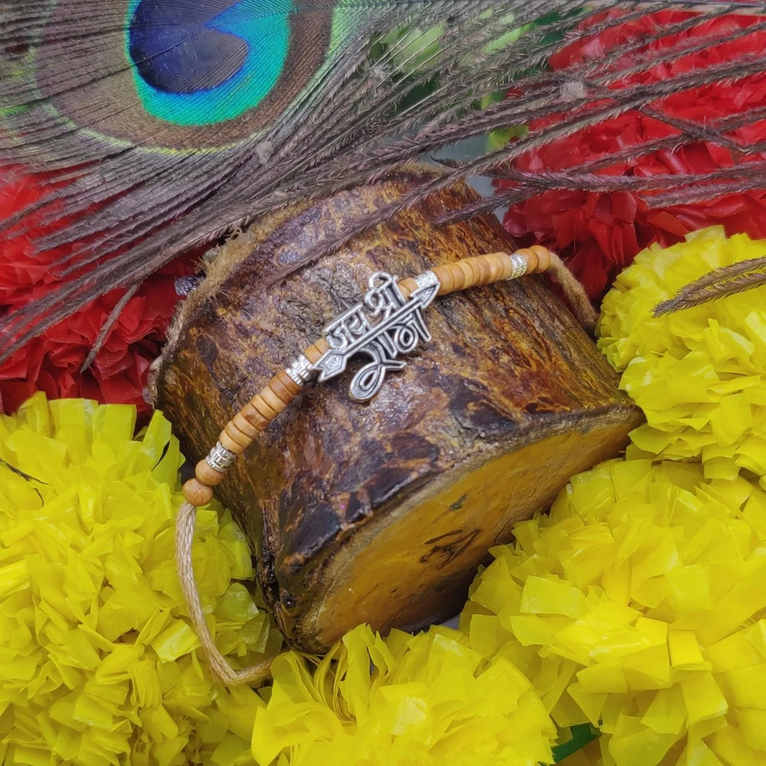 اوآفیش استورروم صنایع دستی، راکی سنتی طراح دار برای هدیه دادن به برادر در جشن راکشا باندان، استاندارد، آبی