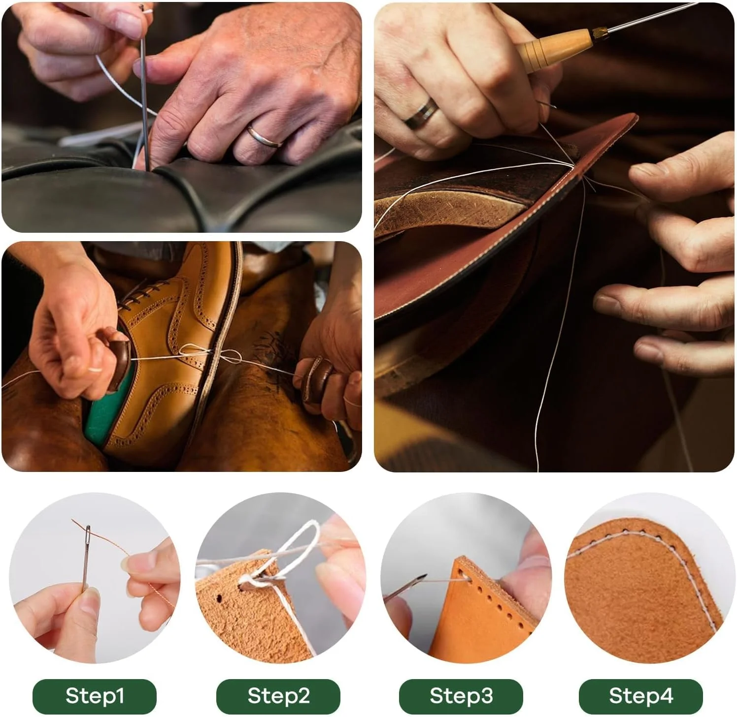 نخ نایلونی 3 قرقره ای نورکول برای خیاطی، هر کدام 80 یارد نخ ضخیم، کیت نخ برای بزرگسالان شامل درفش خیاطی و 7 سوزن برای خیاطی دستی، نخ و سوزن اثاثه یا لوازم داخلی برای تعمیر چرم، کفش، مبلمان نخ نایلونی 3 قرقره ای نورکول برای خیاطی، هر کدام 80 یارد نخ ضخیم، کیت نخ برای بزرگسالان شامل درفش خیاطی و 7 سوزن برای خیاطی دستی، نخ و سوزن اثاثه یا لوازم داخلی برای تعمیر چرم، کفش، مبلمان