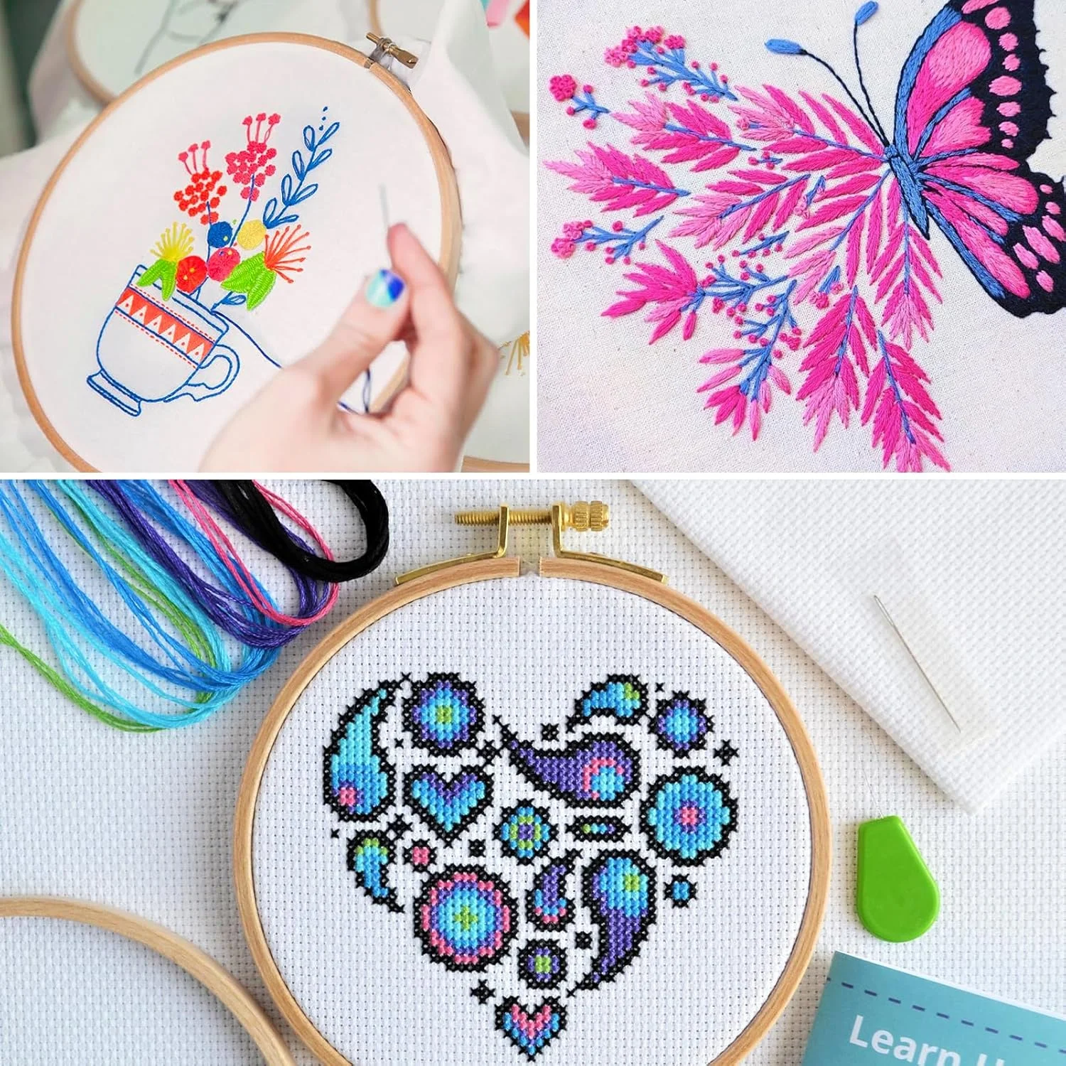 ست نخ گلدوزی Noa Home Deco 306، شامل 200 نخ رنگارنگ و 48 نخ سیاه و سفید برای دستبند، ست صنایع دستی گلدوزی DIY، هنر، سیم بخیه متقاطع، نخ های صفحه سیم، نخ های خیاطی، لوازم جانبی قلاب بافی ست نخ گلدوزی Noa Home Deco 306، شامل 200 نخ رنگارنگ و 48 نخ سیاه و سفید برای دستبند، ست صنایع دستی گلدوزی DIY، هنر، سیم بخیه متقاطع، نخ های صفحه سیم، نخ های خیاطی، لوازم جانبی قلاب بافی