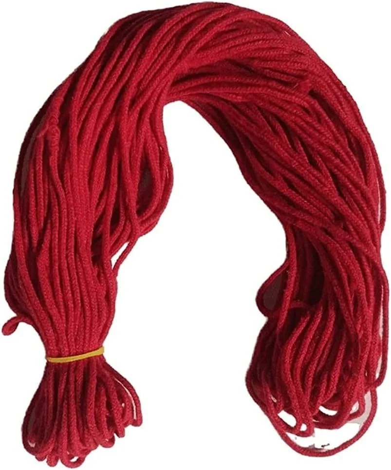 نیراج - نخ پنبه ای قرمز مذهبی لال - نخ قرمز - لال دھاگا برای محافظت از چشم بد نظر دھاگا - 20 متر