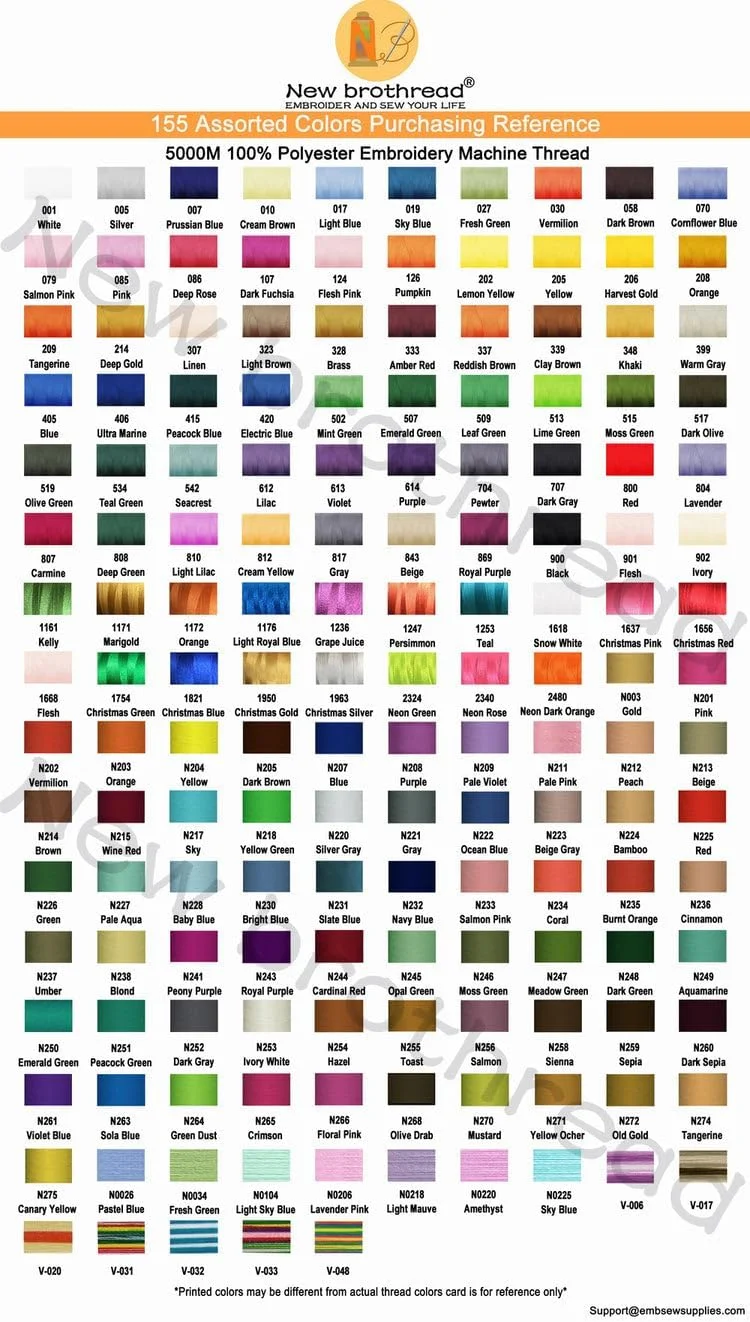 نخ گلدوزی پلی استر تک قرقره بزرگ 5000 متری New brothread، وزن 40، مناسب برای ماشین های صنعتی و خانگی - قرمز نخ گلدوزی پلی استر تک قرقره بزرگ 5000 متری New brothread، وزن 40، مناسب برای ماشین های صنعتی و خانگی - قرمز