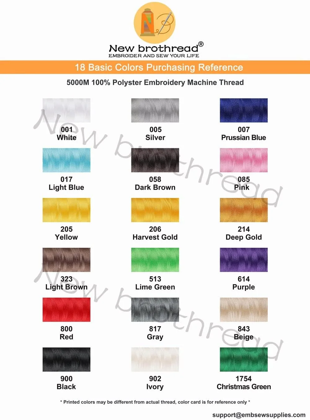 نخ گلدوزی نیو برودر - 2 قرقره بزرگ 5000 متری نخ پلی استر ماشین گلدوزی 40WT برای ماشین های تجاری و خانگی - مشکی نخ گلدوزی نیو برودر - 2 قرقره بزرگ 5000 متری نخ پلی استر ماشین گلدوزی 40WT برای ماشین های تجاری و خانگی - مشکی