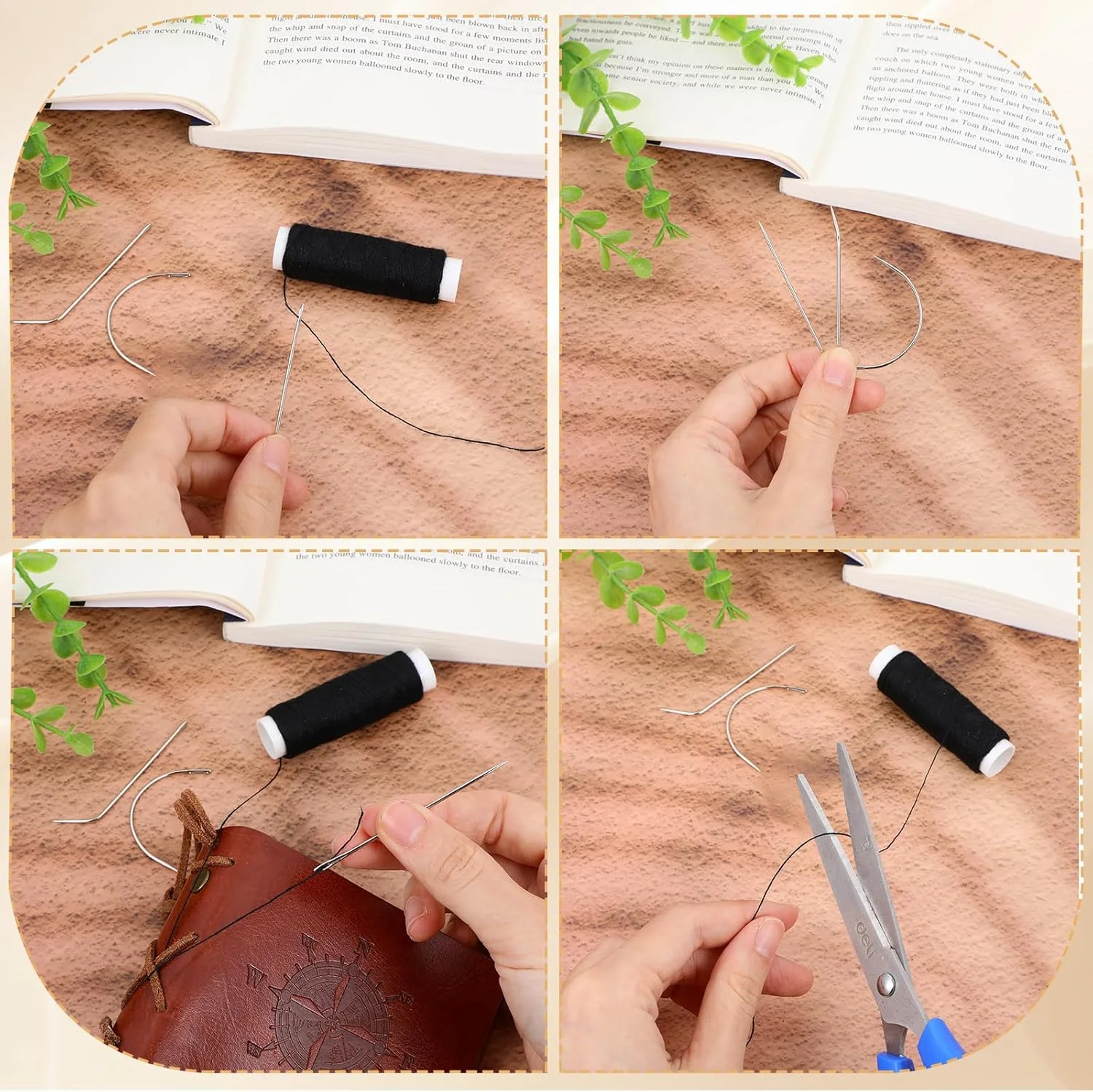 ست سوزن و نخ مو، مناسب برای دوخت مو، ست 12 عددی ابزار اکستنشن مو، سوزن خمیده، نخ بافت برای ساخت کلاه گیس، سوزن و نخ برای دوخت دستی اکستنشن مو ست سوزن و نخ مو، مناسب برای دوخت مو، ست 12 عددی ابزار اکستنشن مو، سوزن خمیده، نخ بافت برای ساخت کلاه گیس، سوزن و نخ برای دوخت دستی اکستنشن مو