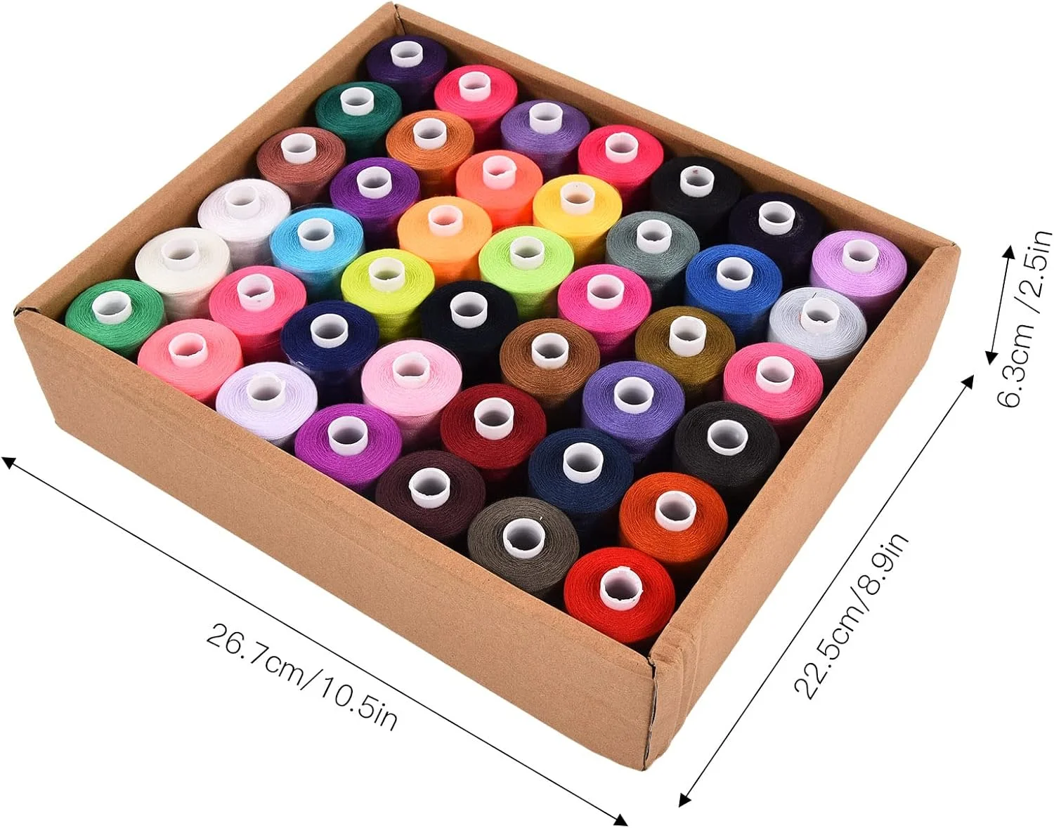 نخ خیاطی NDNCZDHC، 1000 یارد، 42 رنگ، نخ پلی استر برای چرخ خیاطی، کیت نخ گلدوزی نخ خیاطی NDNCZDHC، 1000 یارد، 42 رنگ، نخ پلی استر برای چرخ خیاطی، کیت نخ گلدوزی
