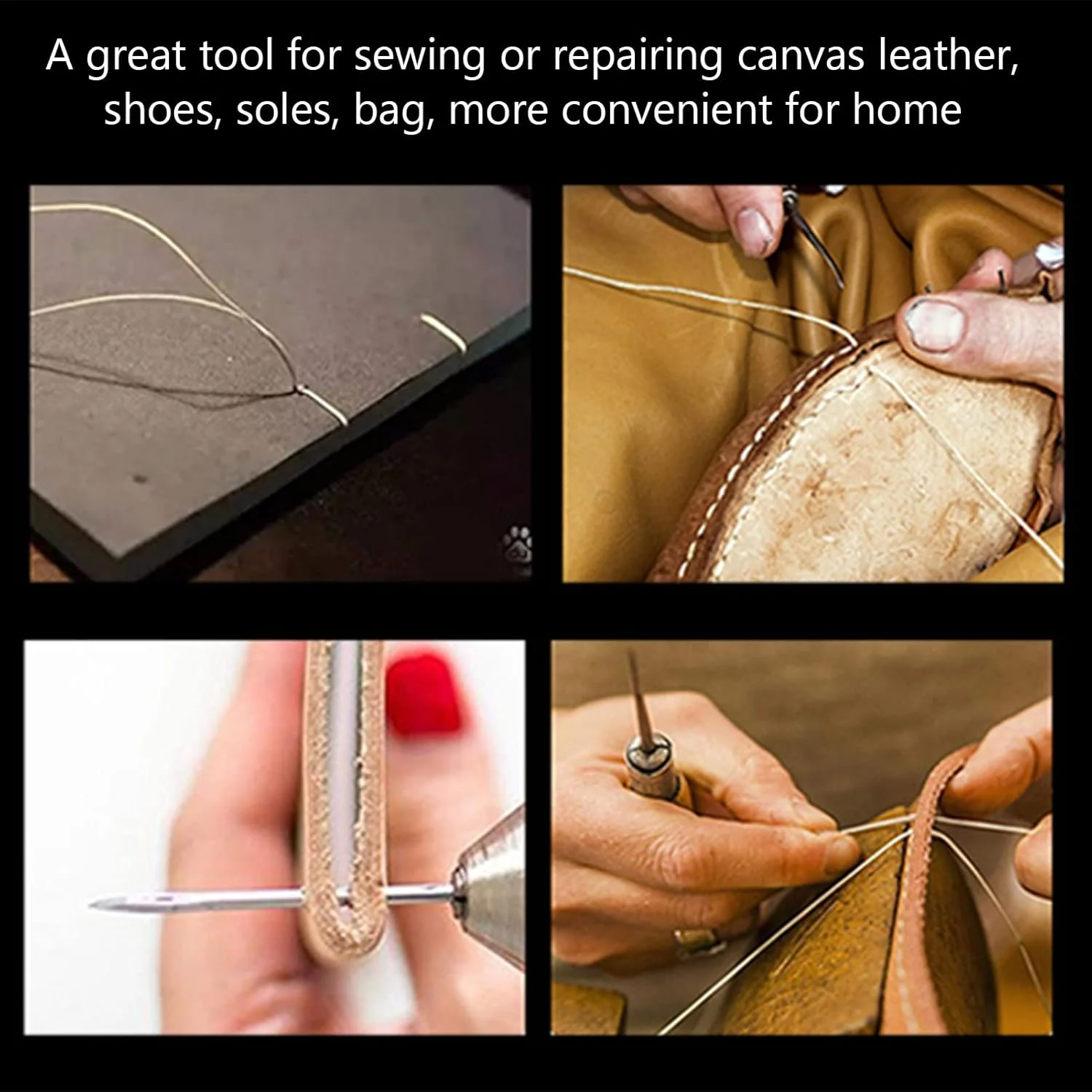 ابزار خیاطی درفش سوزن سوراخ خمیده، درفش خیاطی، دوخت سریع مسی، برای تعمیر چرم کیف و کفش ابزار خیاطی درفش سوزن سوراخ خمیده، درفش خیاطی، دوخت سریع مسی، برای تعمیر چرم کیف و کفش