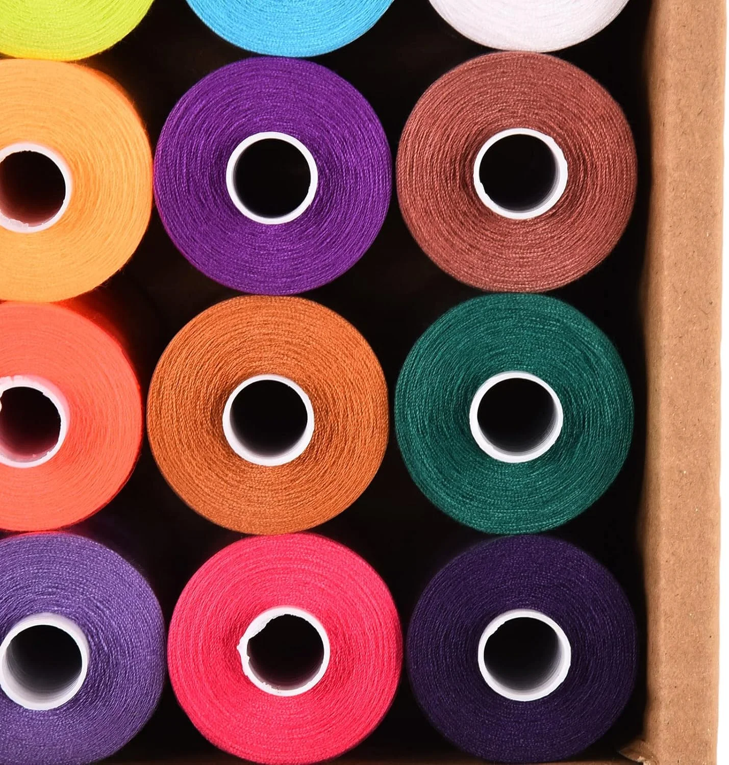 نخ خیاطی NDNCZDHC، 1000 یارد، 42 رنگ، نخ پلی استر برای چرخ خیاطی، کیت نخ گلدوزی نخ خیاطی NDNCZDHC، 1000 یارد، 42 رنگ، نخ پلی استر برای چرخ خیاطی، کیت نخ گلدوزی
