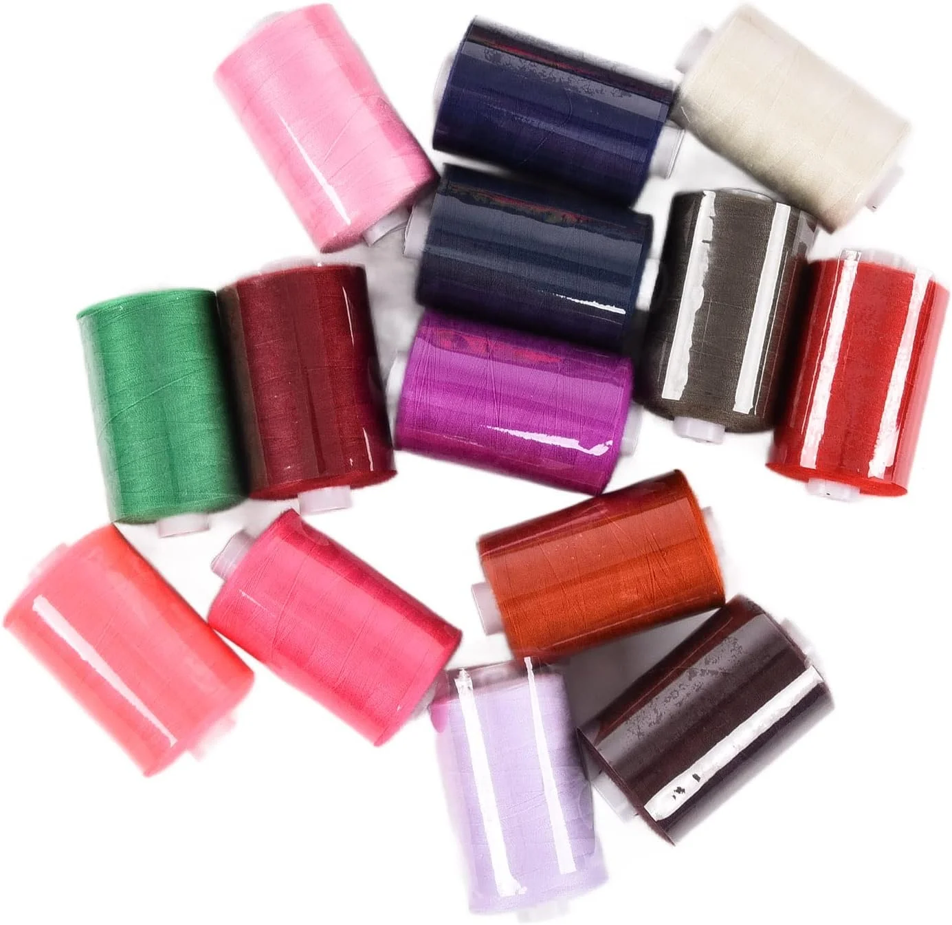 نخ خیاطی NDNCZDHC، 1000 یارد، 42 رنگ، نخ پلی استر برای چرخ خیاطی، کیت نخ گلدوزی نخ خیاطی NDNCZDHC، 1000 یارد، 42 رنگ، نخ پلی استر برای چرخ خیاطی، کیت نخ گلدوزی