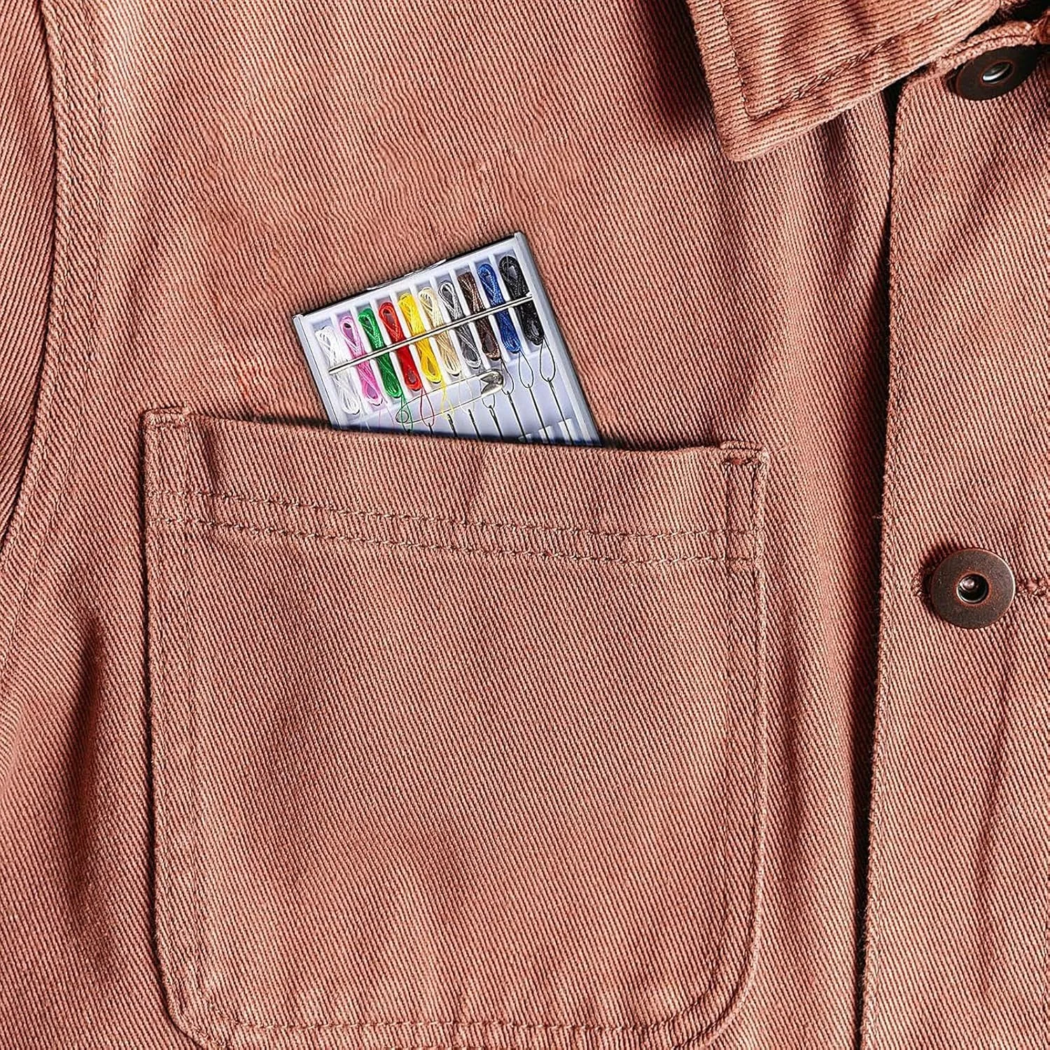 ست نخ و سوزن - 10 رنگ نخ شده لوازم جانبی خیاطی قابل حمل | لوازم جانبی گلدوزی با دکمه سنجاق برای مادر مادربزرگ زنان مردان ست نخ و سوزن - 10 رنگ نخ شده لوازم جانبی خیاطی قابل حمل | لوازم جانبی گلدوزی با دکمه سنجاق برای مادر مادربزرگ زنان مردان