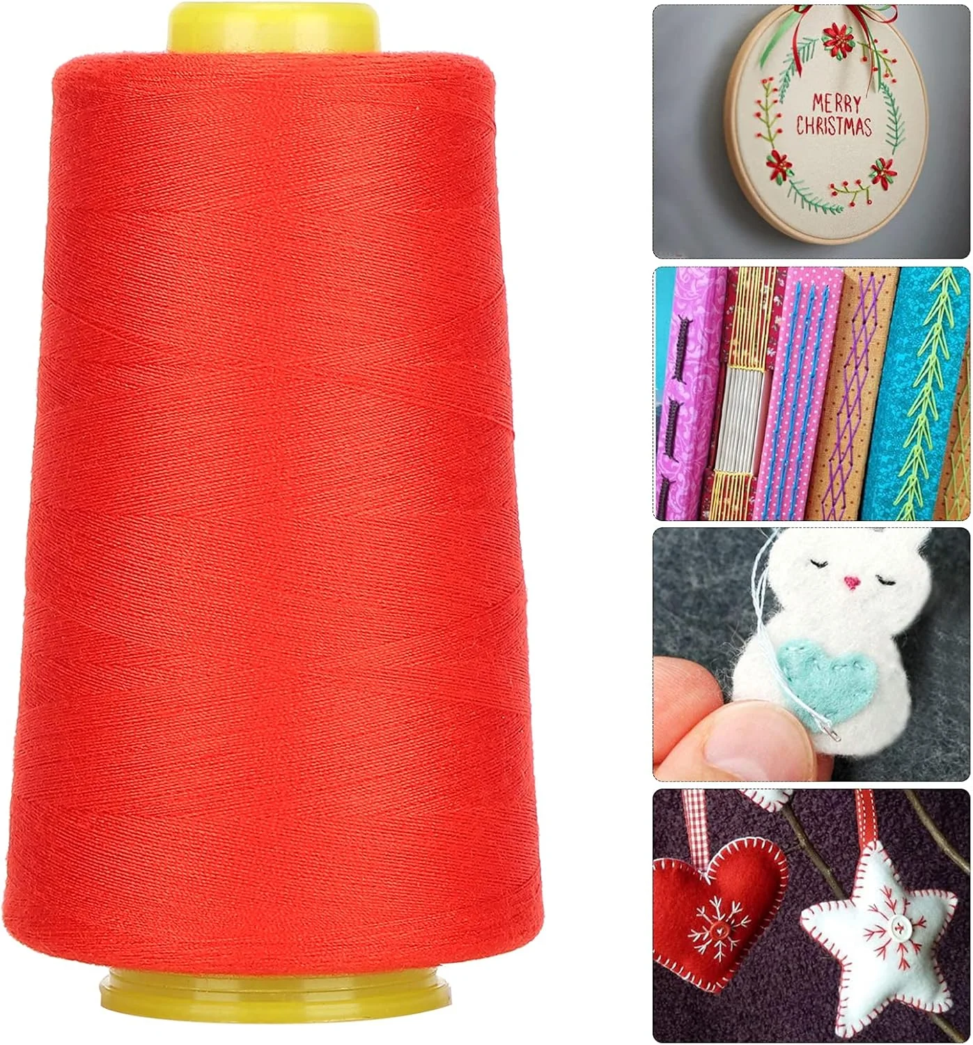 نخ خیاطی پلی استر 3000 یاردی NDNCZDHC، نخ قرقره برای خیاطی همه منظوره، نخ بخیه دستی بزرگ برای سوزن دوزی (پلی استر) نخ خیاطی پلی استر 3000 یاردی NDNCZDHC، نخ قرقره برای خیاطی همه منظوره، نخ بخیه دستی بزرگ برای سوزن دوزی (پلی استر)