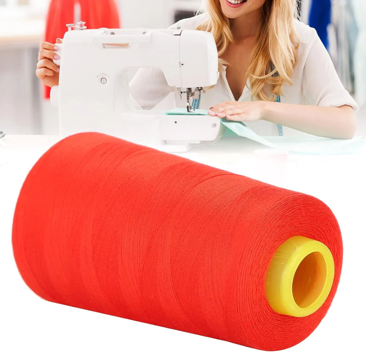 نخ خیاطی پلی استر 3000 یاردی NDNCZDHC، نخ قرقره برای خیاطی همه منظوره، نخ بخیه دستی بزرگ برای سوزن دوزی (پلی استر) نخ خیاطی پلی استر 3000 یاردی NDNCZDHC، نخ قرقره برای خیاطی همه منظوره، نخ بخیه دستی بزرگ برای سوزن دوزی (پلی استر)