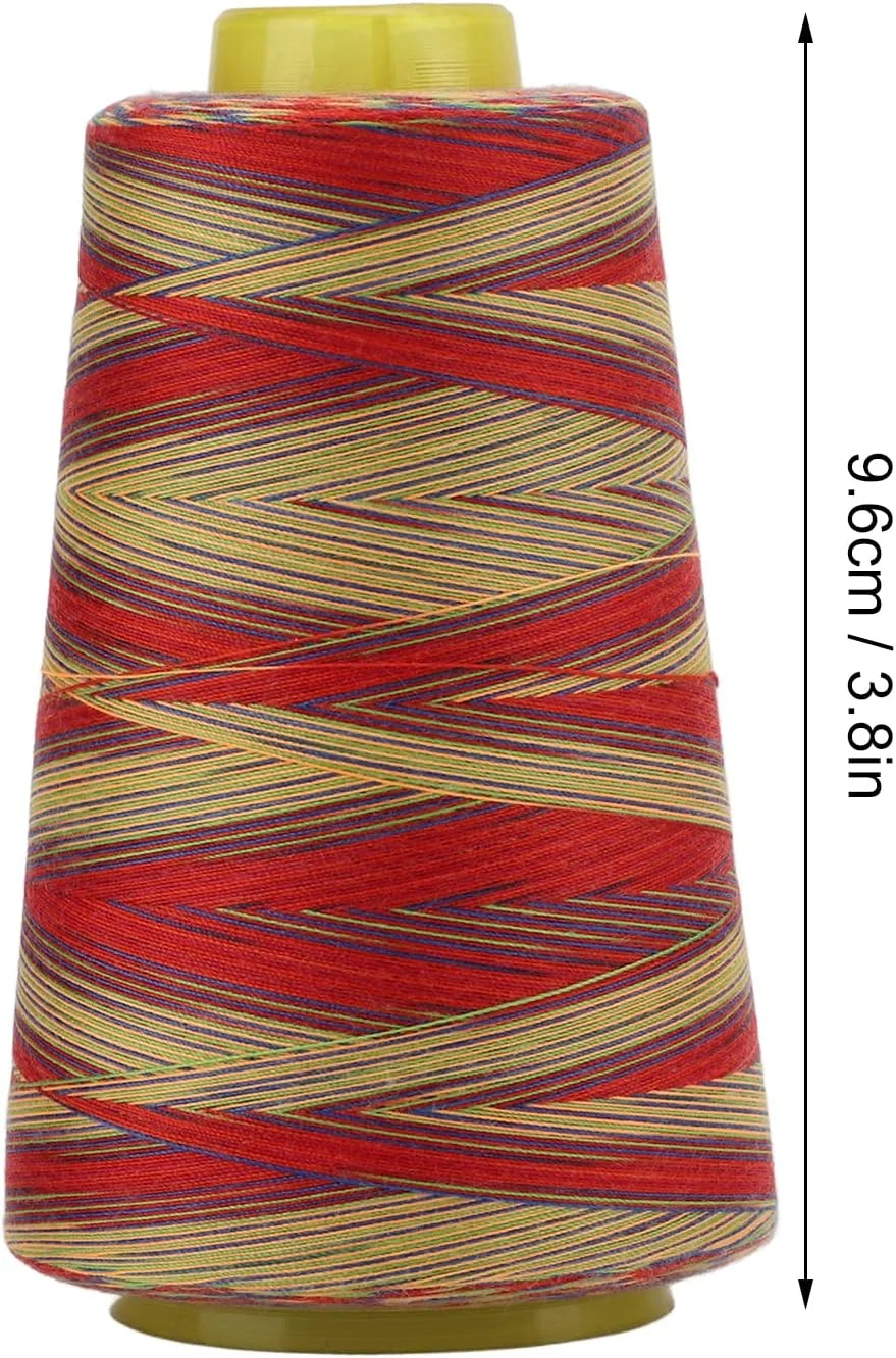 نخ گلدوزی رنگارنگ 3000 یاردی NDNCZDHC، قرقره نخ پلی استر بزرگ 3.8 اینچی برای ماشین گلدوزی خیاطی خانگی نخ گلدوزی رنگارنگ 3000 یاردی NDNCZDHC، قرقره نخ پلی استر بزرگ 3.8 اینچی برای ماشین گلدوزی خیاطی خانگی