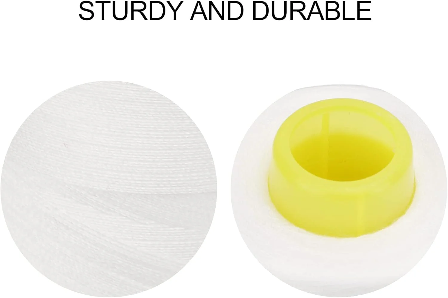 نخ سردوز سفید NDNCZDHC، 4 عدد، 3000 یارد نخ چرخ خیاطی پلی استر بزرگ برای سوزن دوزی خانگی، لوازم خیاطی نخ سردوز سفید NDNCZDHC، 4 عدد، 3000 یارد نخ چرخ خیاطی پلی استر بزرگ برای سوزن دوزی خانگی، لوازم خیاطی