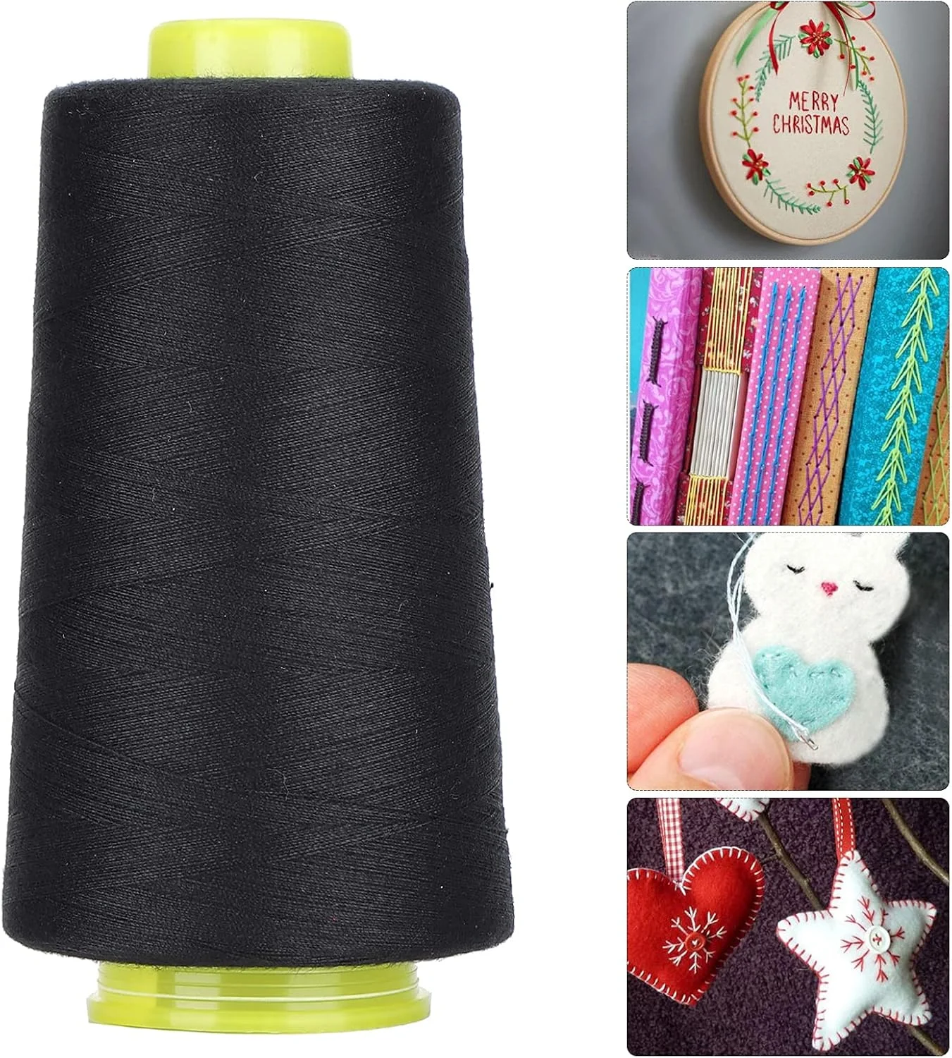 نخ خیاطی پلی استر 3000 یاردی NDNCZDHC، نخ قرقره برای خیاطی همه منظوره، نخ دوخت دستی بزرگ برای سوزن دوزی (پلی استر 2) نخ خیاطی پلی استر 3000 یاردی NDNCZDHC، نخ قرقره برای خیاطی همه منظوره، نخ دوخت دستی بزرگ برای سوزن دوزی (پلی استر 2)