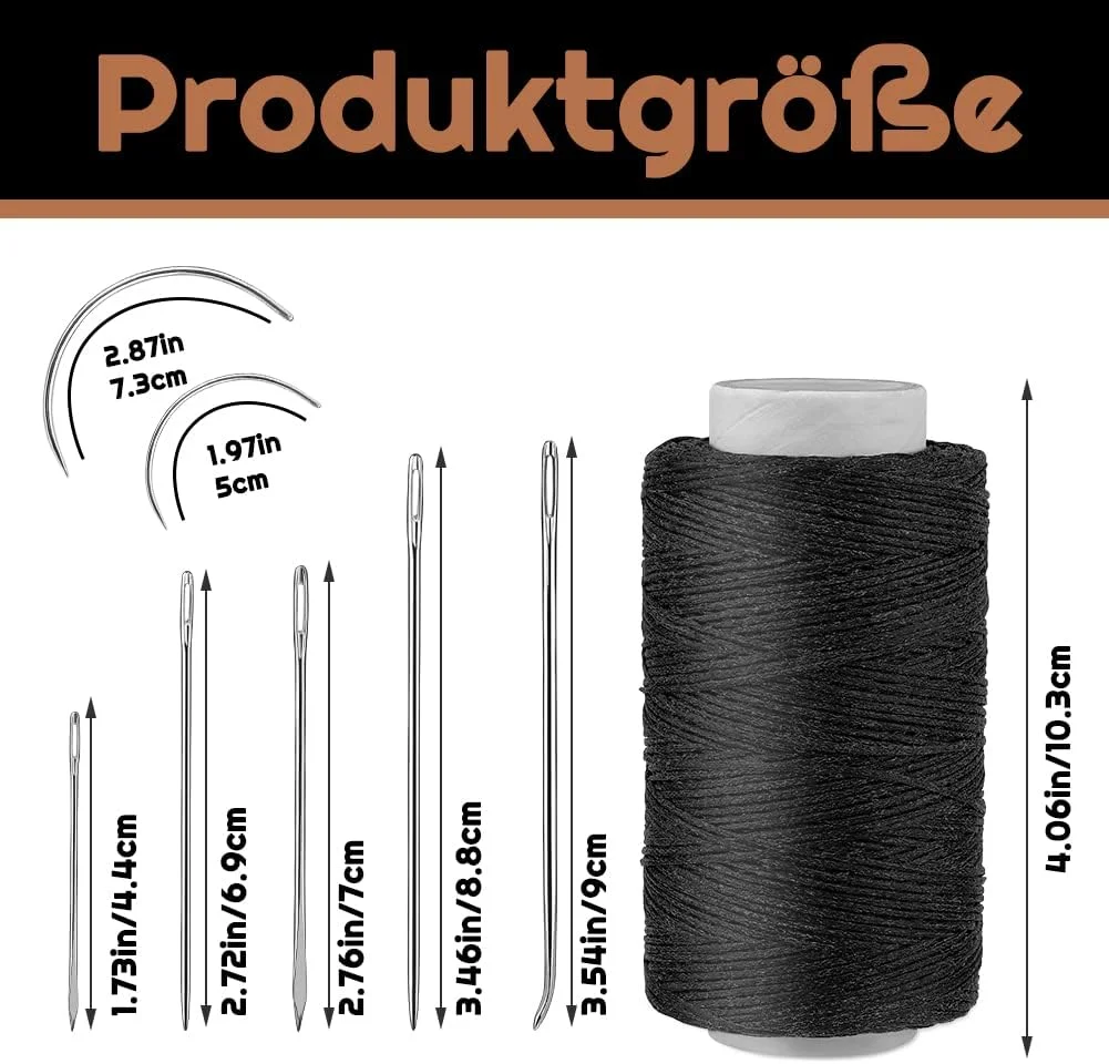 نخ چرم نامنر، نخ موم زده چرم 150D، 150 متر، نخ چرمی موم زده تخت، نخ صحافی، نخ دوخت چرم با سوزن های دوخت چرم برای صنایع دستی چرمی، DIY و تعمیر وسایل چرمی نخ چرم نامنر، نخ موم زده چرم 150D، 150 متر، نخ چرمی موم زده تخت، نخ صحافی، نخ دوخت چرم با سوزن های دوخت چرم برای صنایع دستی چرمی، DIY و تعمیر وسایل چرمی