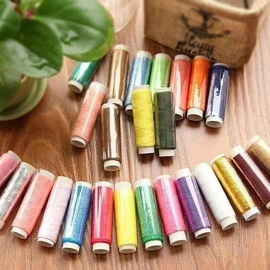 Nature Dream نخ خیاطی پلی استر خالص 39 رنگ مخلوط، مناسب چرخ خیاطی و دست دوز، 200 یارد در هر قرقره، نخ های بافتنی، لوازم خیاطی DIY به همراه 3 عدد سوزن خیاطی، بالشتک سوزن طرح گوجه فرنگی زیبا Nature Dream نخ خیاطی پلی استر خالص 39 رنگ مخلوط، مناسب چرخ خیاطی و دست دوز، 200 یارد در هر قرقره، نخ های بافتنی، لوازم خیاطی DIY به همراه 3 عدد سوزن خیاطی، بالشتک سوزن طرح گوجه فرنگی زیبا