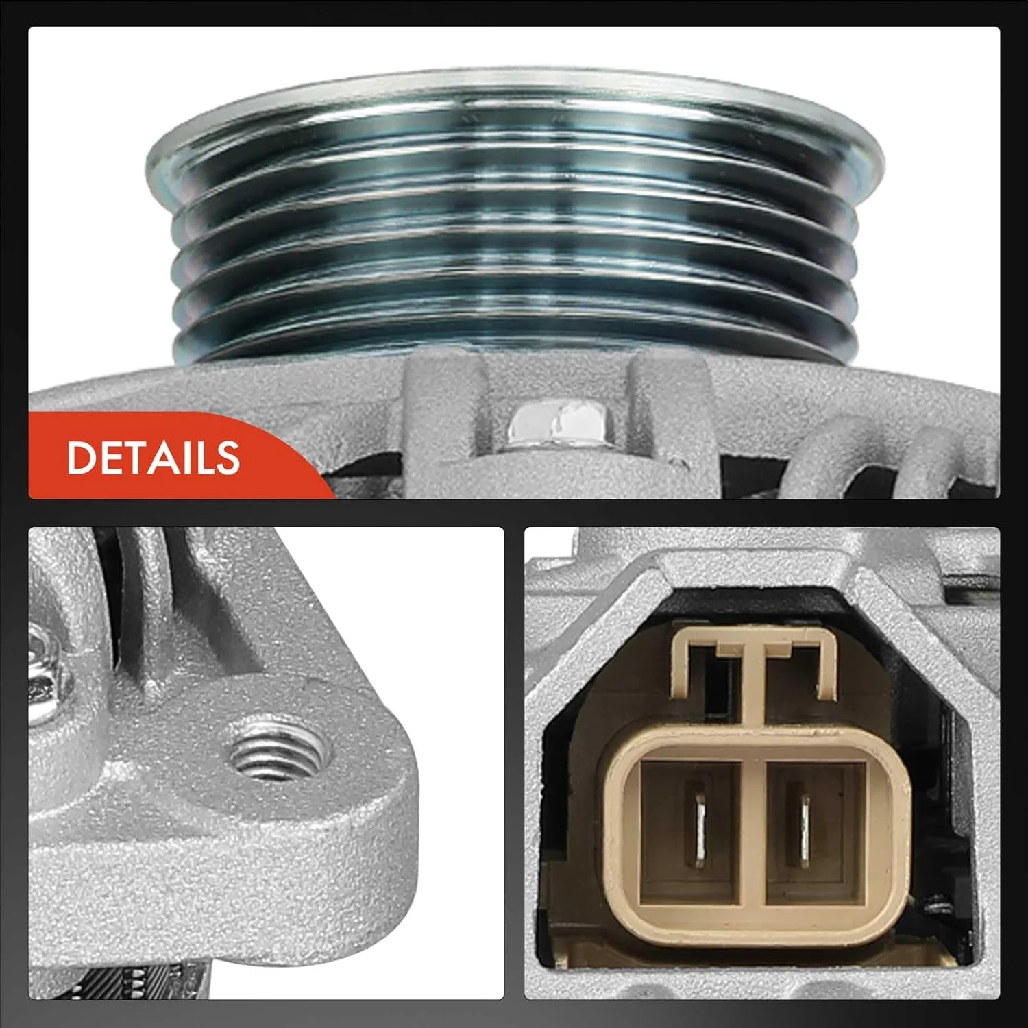 دینام A-Premium سازگار با نیسان Pathfinder 2004، 350Z 2003-2006 و اینفینیتی FX35 2003-2008، G35 2003-2006، 3.5L، 12V 110A پولی 6 شیار چرخش در جهت عقربه های ساعت، جایگزین# 23100CD010، A003TG0191 دینام A-Premium سازگار با نیسان Pathfinder 2004، 350Z 2003-2006 و اینفینیتی FX35 2003-2008، G35 2003-2006، 3.5L، 12V 110A پولی 6 شیار چرخش در جهت عقربه های ساعت، جایگزین# 23100CD010، A003TG0191