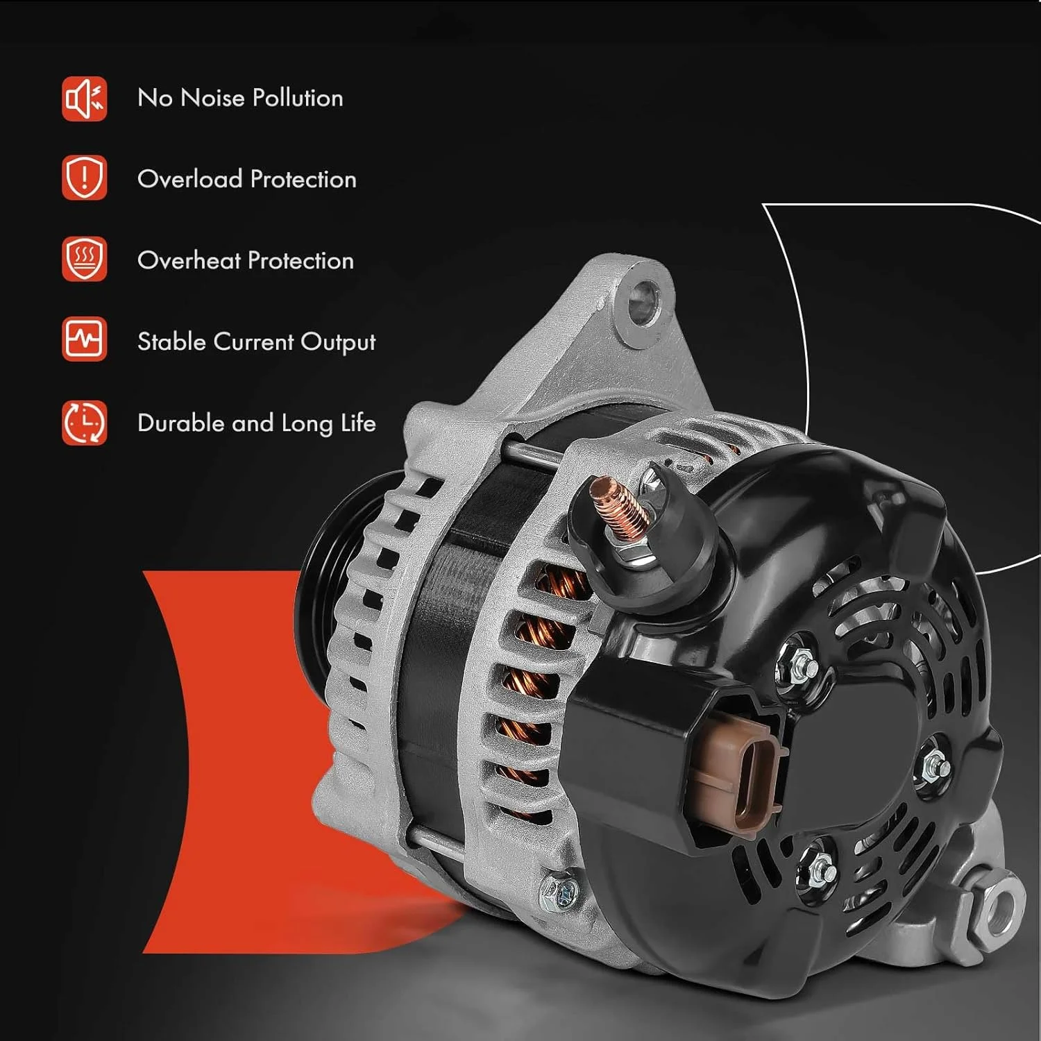 آلترناتور A-Premium جایگزین برای فورد F-250/F350/F-450/F-550 سوپر دیوتی 2011-2016، 6.7 لیتر، به جز دوگانه، سنگین وظیفه آلترناتور A-Premium جایگزین برای فورد F-250/F350/F-450/F-550 سوپر دیوتی 2011-2016، 6.7 لیتر، به جز دوگانه، سنگین وظیفه