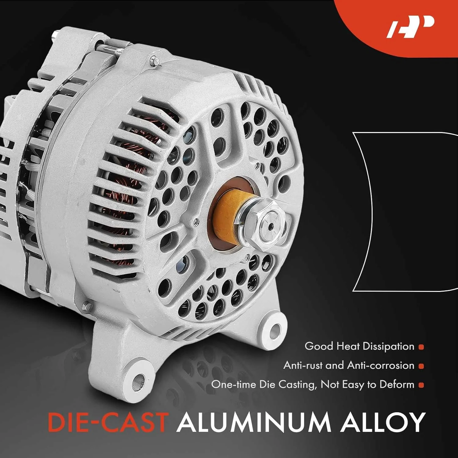 دینام A-Premium سازگار با فورد E-150، E-250، E-150/E-350 Club Wagon، E-450 Super Duty، Crown Victoria، Thunderbird و Lincoln Town Car و Mercury Cougar، 12 ولت 130 آمپر بدون پولی چرخش در جهت عقربه های ساعت دینام A-Premium سازگار با فورد E-150، E-250، E-150/E-350 Club Wagon، E-450 Super Duty، Crown Victoria، Thunderbird و Lincoln Town Car و Mercury Cougar، 12 ولت 130 آمپر بدون پولی چرخش در جهت عقربه های ساعت