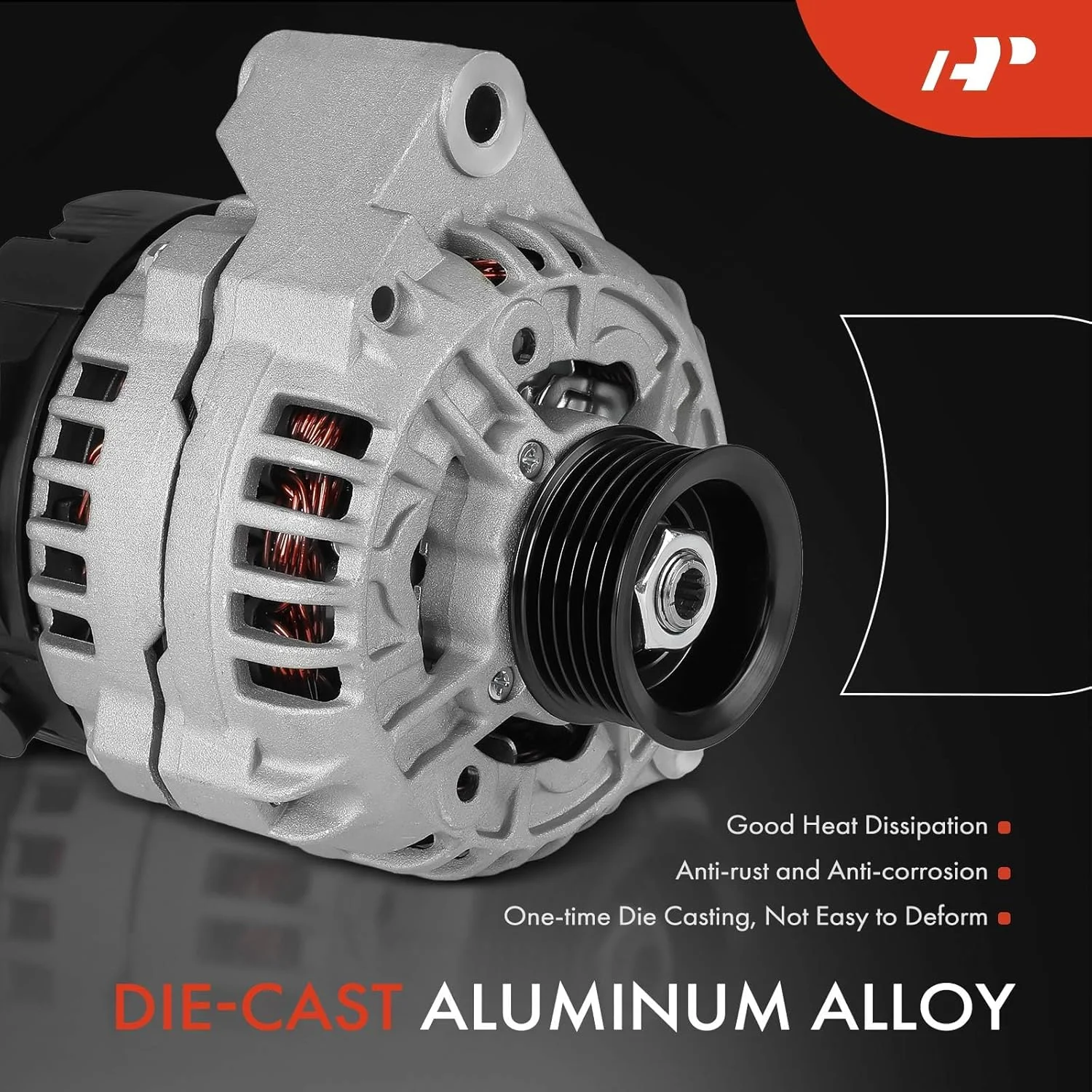 آلترناتور ممتاز سازگار با مرسدس بنز سری R170 SLK230 مدل 1998-2004 2.3 لیتری، 12 ولت 90 آمپر پولی 6 شیار چرخش در جهت عقربه های ساعت، جایگزین # 0101549802, 0123320058 آلترناتور ممتاز سازگار با مرسدس بنز سری R170 SLK230 مدل 1998-2004 2.3 لیتری، 12 ولت 90 آمپر پولی 6 شیار چرخش در جهت عقربه های ساعت، جایگزین # 0101549802, 0123320058