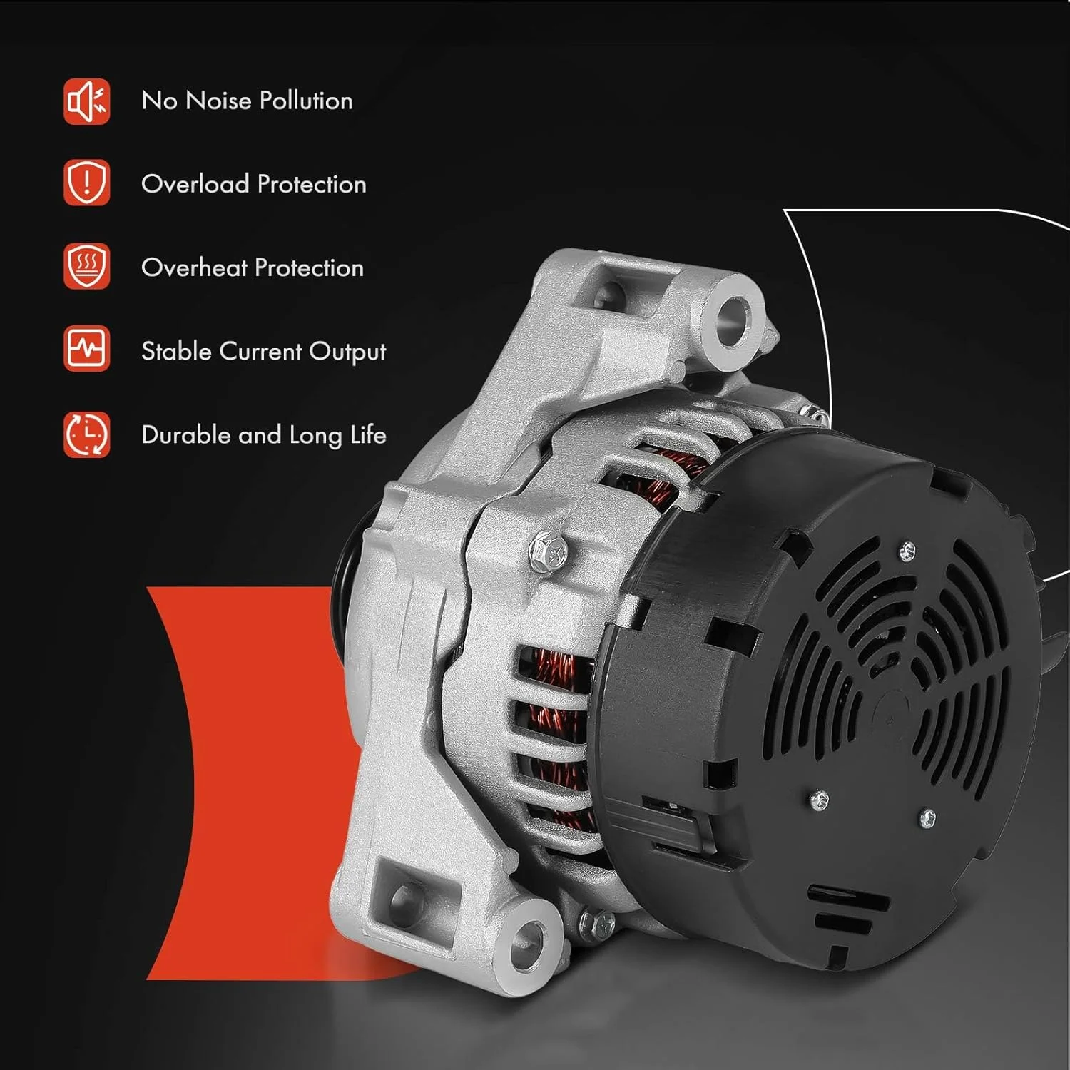 آلترناتور ممتاز سازگار با مرسدس بنز سری R170 SLK230 مدل 1998-2004 2.3 لیتری، 12 ولت 90 آمپر پولی 6 شیار چرخش در جهت عقربه های ساعت، جایگزین # 0101549802, 0123320058 آلترناتور ممتاز سازگار با مرسدس بنز سری R170 SLK230 مدل 1998-2004 2.3 لیتری، 12 ولت 90 آمپر پولی 6 شیار چرخش در جهت عقربه های ساعت، جایگزین # 0101549802, 0123320058