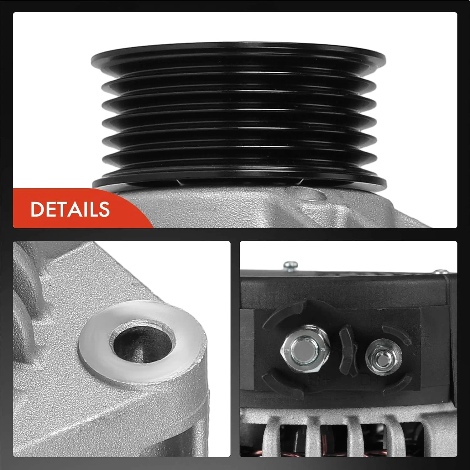 آلترناتور ممتاز سازگار با مرسدس بنز سری R170 SLK230 مدل 1998-2004 2.3 لیتری، 12 ولت 90 آمپر پولی 6 شیار چرخش در جهت عقربه های ساعت، جایگزین # 0101549802, 0123320058 آلترناتور ممتاز سازگار با مرسدس بنز سری R170 SLK230 مدل 1998-2004 2.3 لیتری، 12 ولت 90 آمپر پولی 6 شیار چرخش در جهت عقربه های ساعت، جایگزین # 0101549802, 0123320058