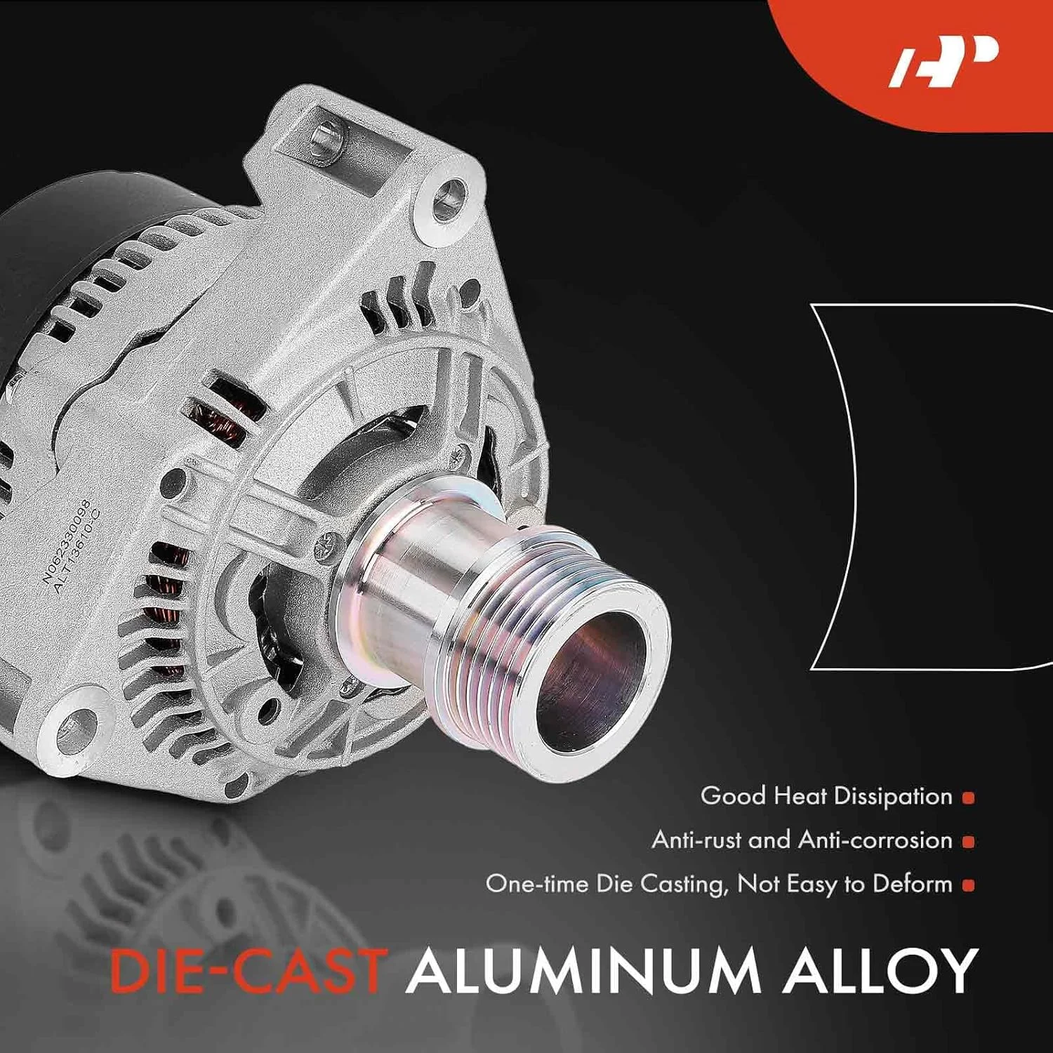 آلترناتور A-Premium سازگار با Saab 9-3 1999-2001 2.0L 2.3L، 9-3 2002-2003 2.0L، 900 1994-1997 2.3L 2.5L، 900 1998 2.0L 2.3L، 12 ولت 90 آمپر پولی 6 شیاره چرخش در جهت عقربه های ساعت، جایگزین# 4221826، 4734018 آلترناتور A-Premium سازگار با Saab 9-3 1999-2001 2.0L 2.3L، 9-3 2002-2003 2.0L، 900 1994-1997 2.3L 2.5L، 900 1998 2.0L 2.3L، 12 ولت 90 آمپر پولی 6 شیاره چرخش در جهت عقربه های ساعت، جایگزین# 4221826، 4734018