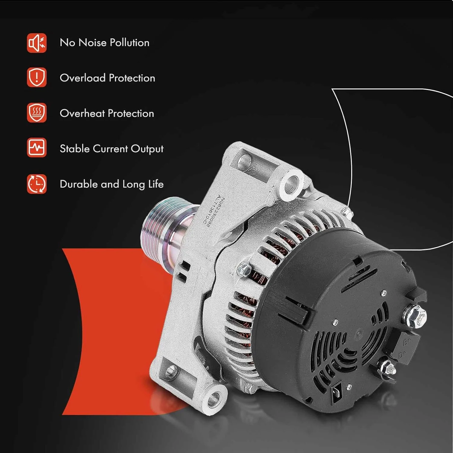 آلترناتور A-Premium سازگار با Saab 9-3 1999-2001 2.0L 2.3L، 9-3 2002-2003 2.0L، 900 1994-1997 2.3L 2.5L، 900 1998 2.0L 2.3L، 12 ولت 90 آمپر پولی 6 شیاره چرخش در جهت عقربه های ساعت، جایگزین# 4221826، 4734018 آلترناتور A-Premium سازگار با Saab 9-3 1999-2001 2.0L 2.3L، 9-3 2002-2003 2.0L، 900 1994-1997 2.3L 2.5L، 900 1998 2.0L 2.3L، 12 ولت 90 آمپر پولی 6 شیاره چرخش در جهت عقربه های ساعت، جایگزین# 4221826، 4734018